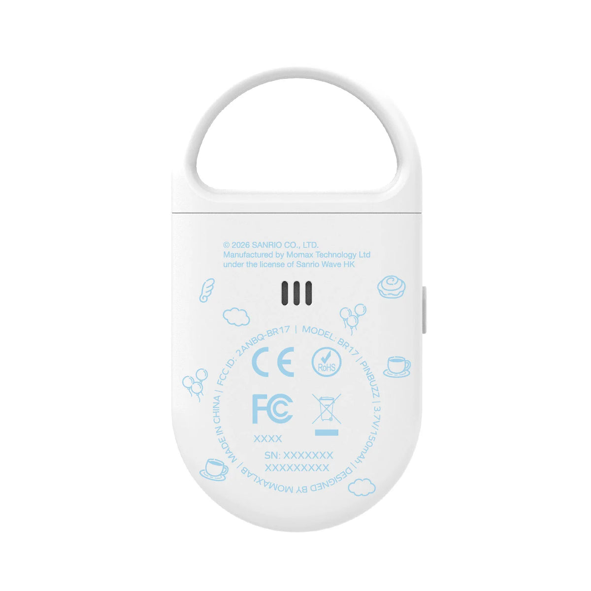 Momax × Cinnamoroll 可充電防盜個人警報器 Find My 全球定位器