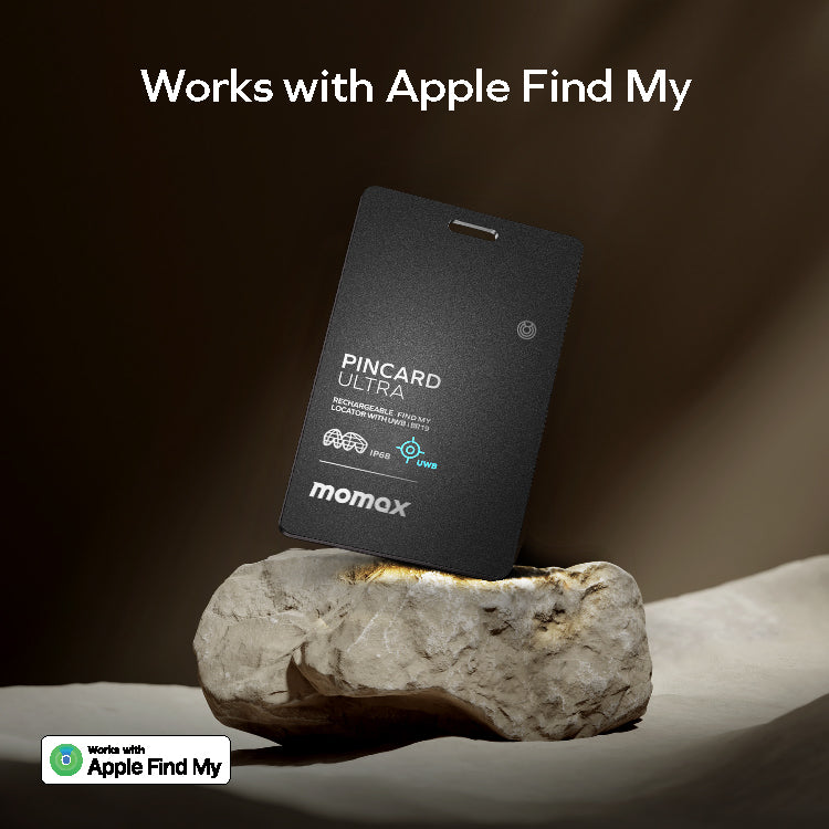 PinCard Ultra 充電式 Find My 全球定位器 (支持 UWB)