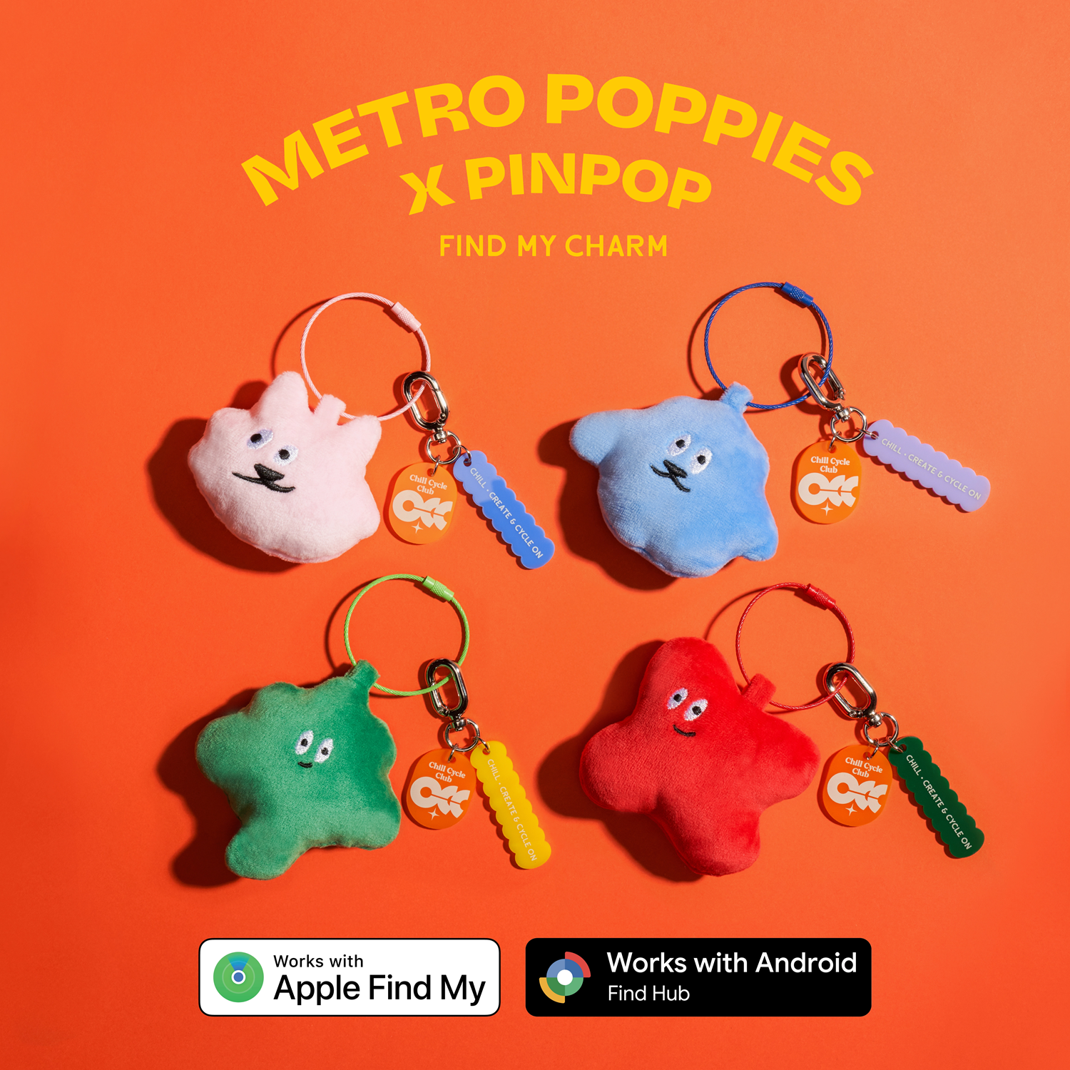 Metro Poppies x Pinpop
絨毛吊飾