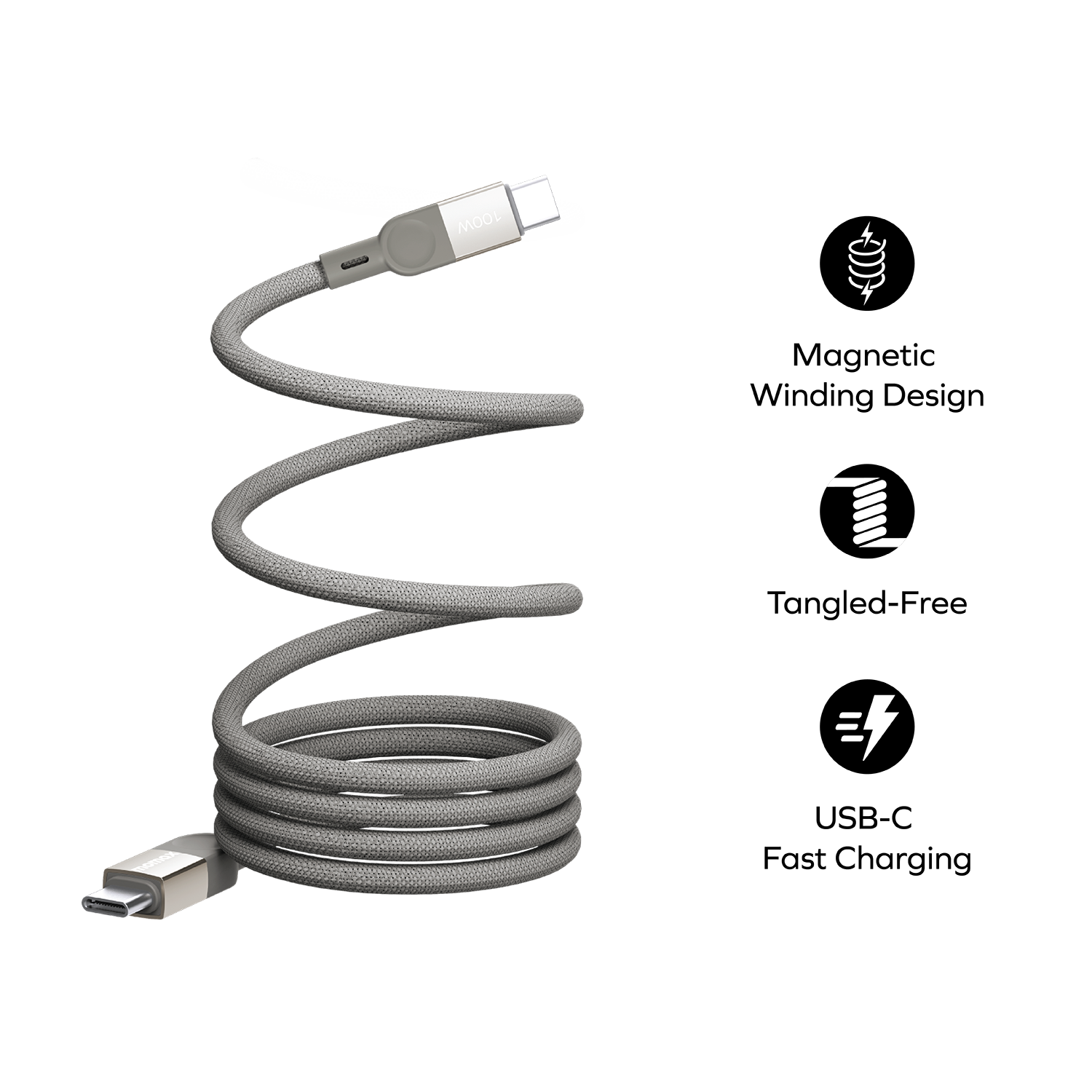 Mag.Link | Magnetic cable USB-C to USB-C 100W USB2.0