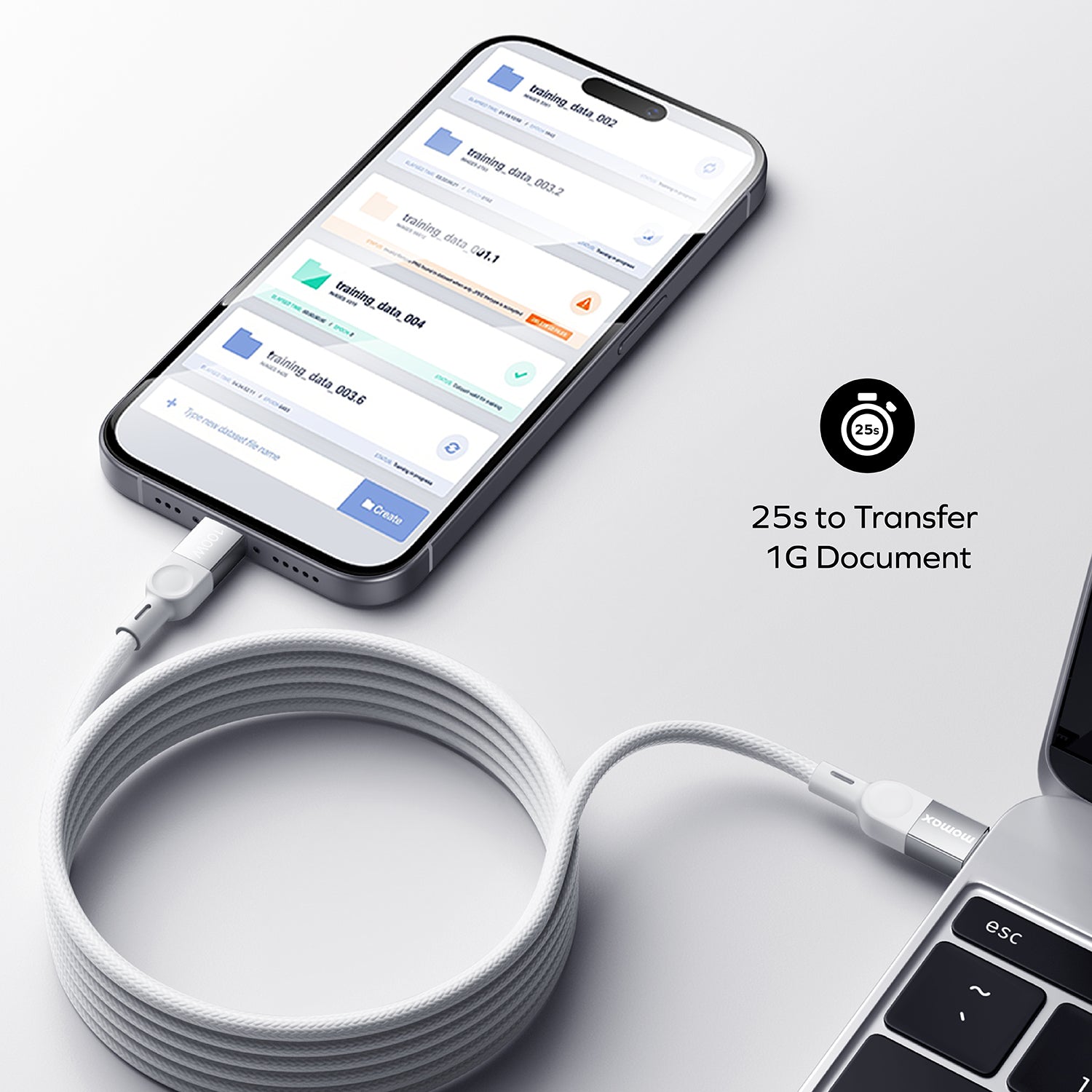 Mag.Link | Magnetic cable USB-C to USB-C 100W USB2.0