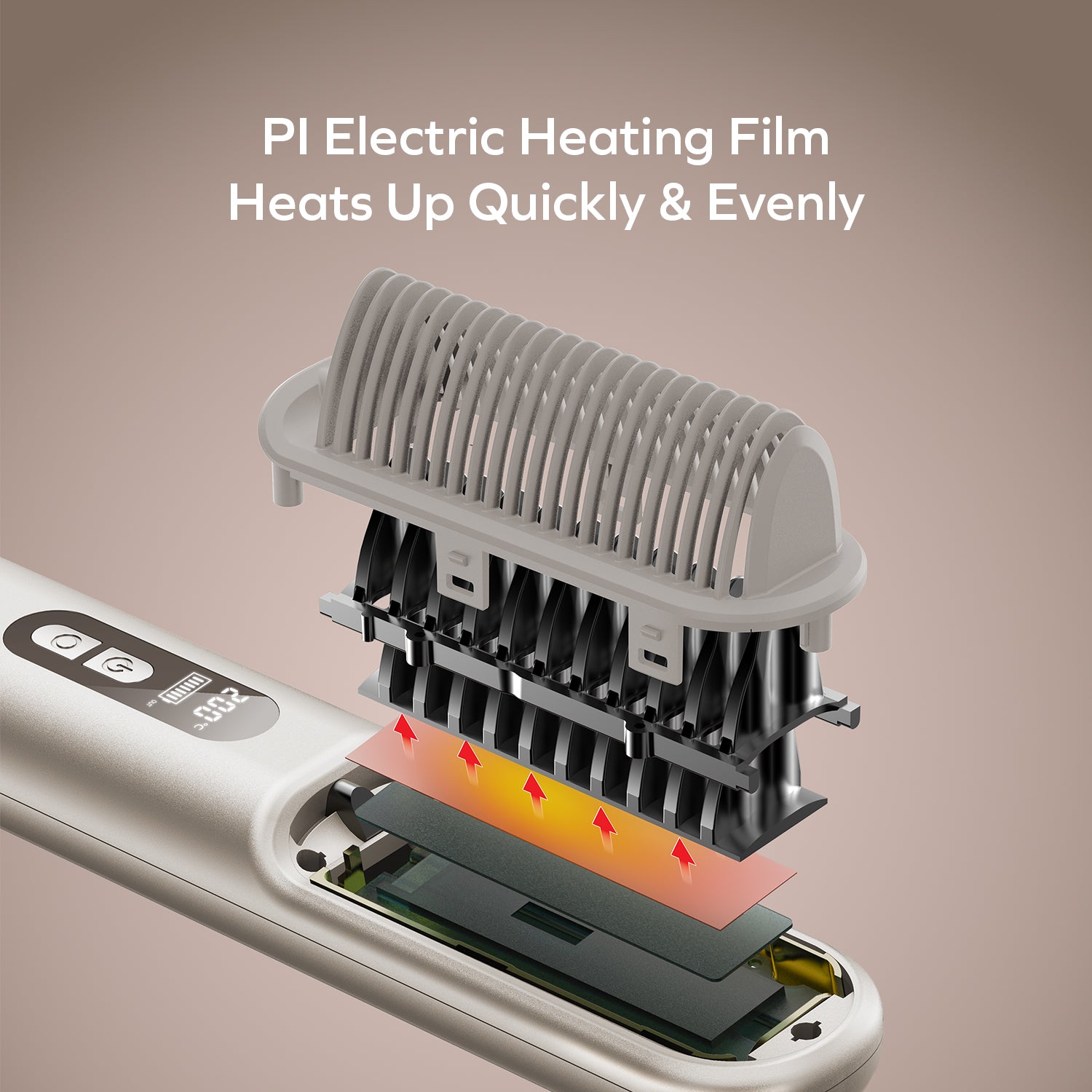 1-Care Sleek 旅行無線負離子直髮梳