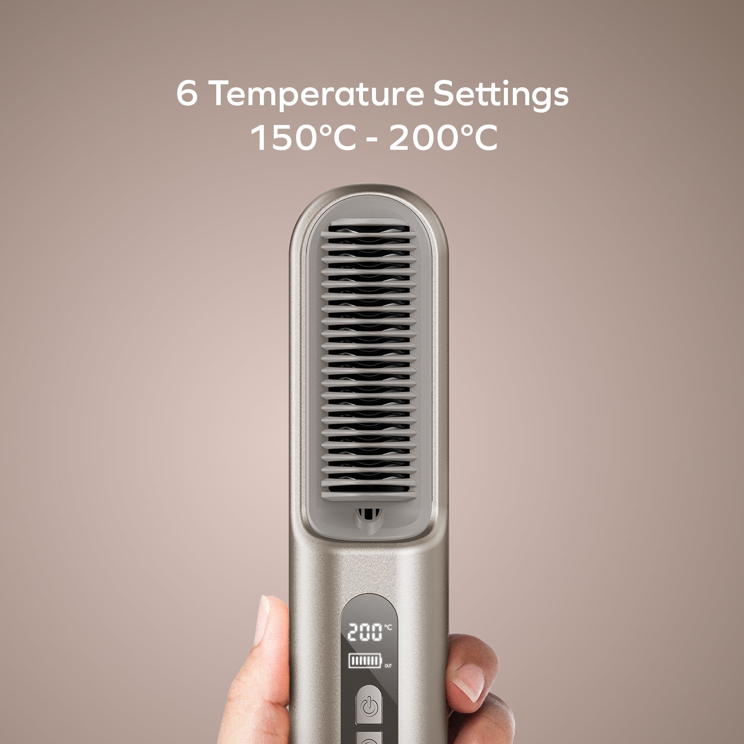 1-Care Sleek 旅行無線負離子直髮梳