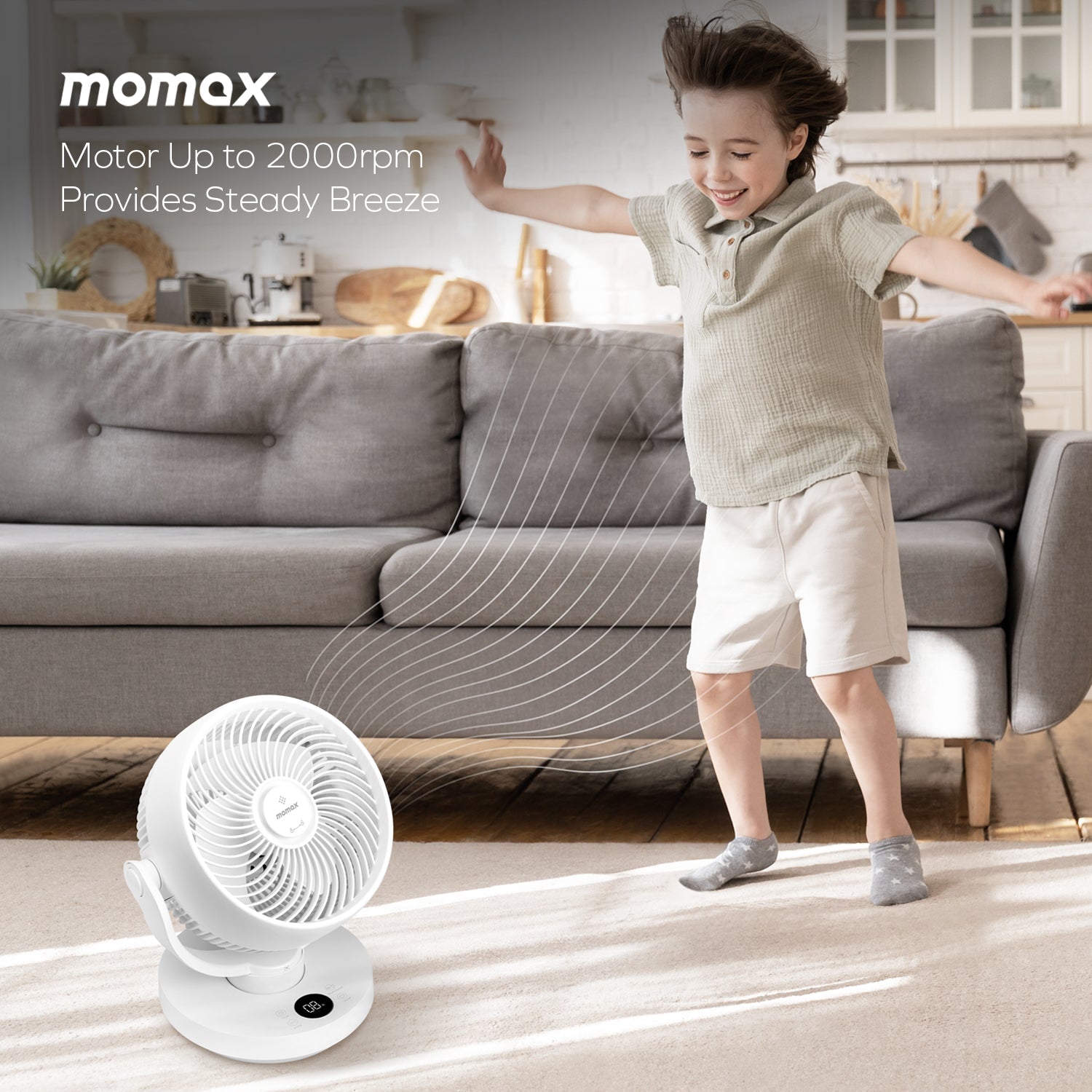 Airoma 3D air circulation fan