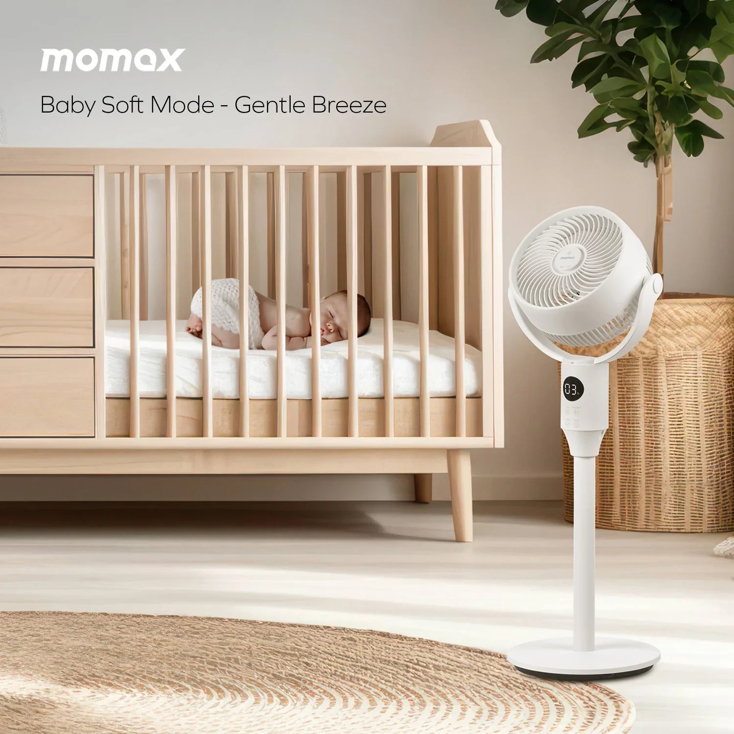 Airoma 3D air circulation fan