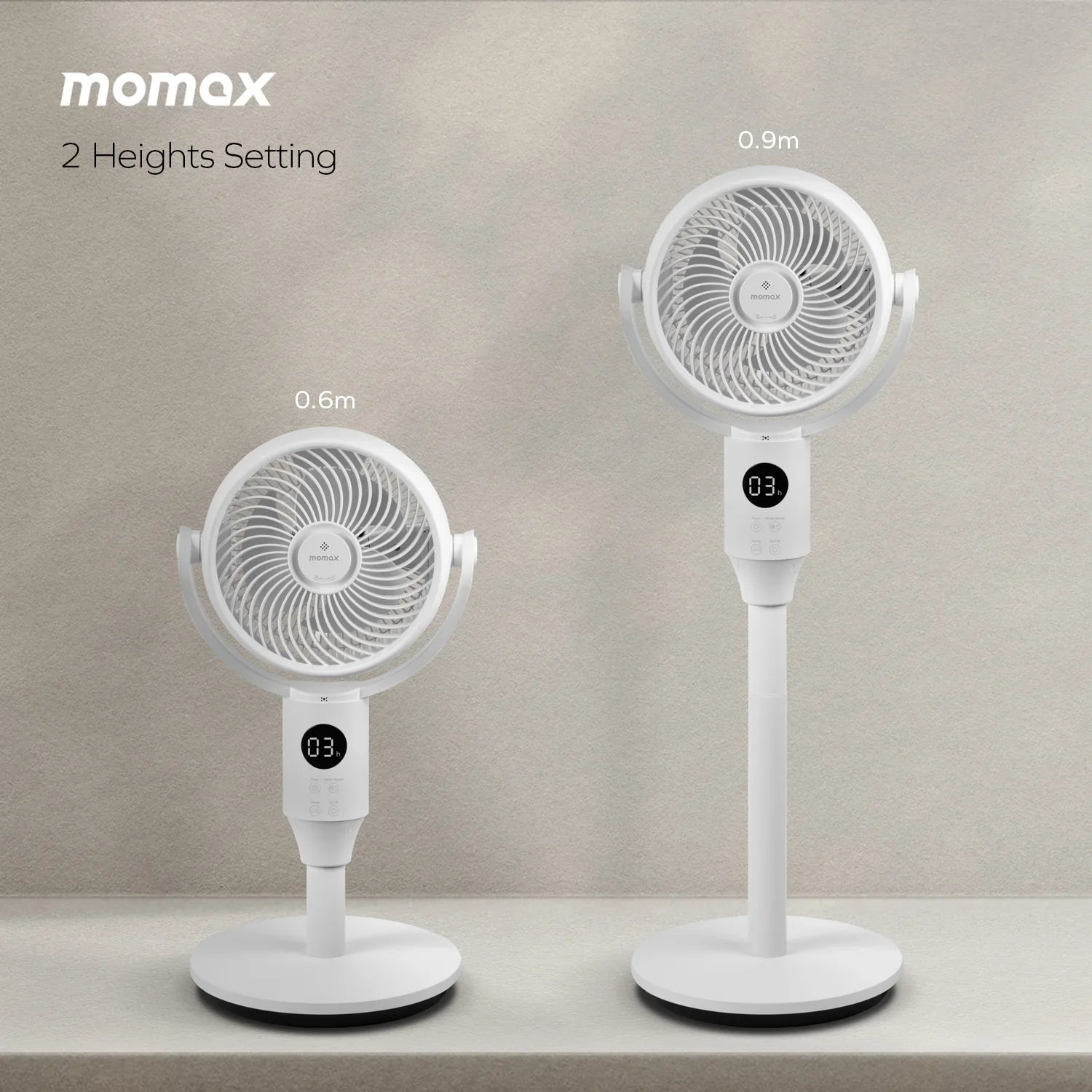 Airoma 3D air circulation fan