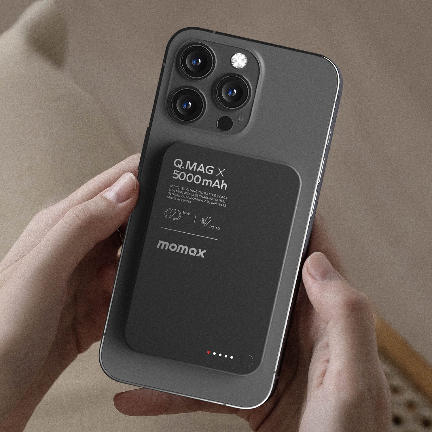 Q.Mag X 5000mAh 超薄磁吸流動電源 - 第二代 (CCC 認證)