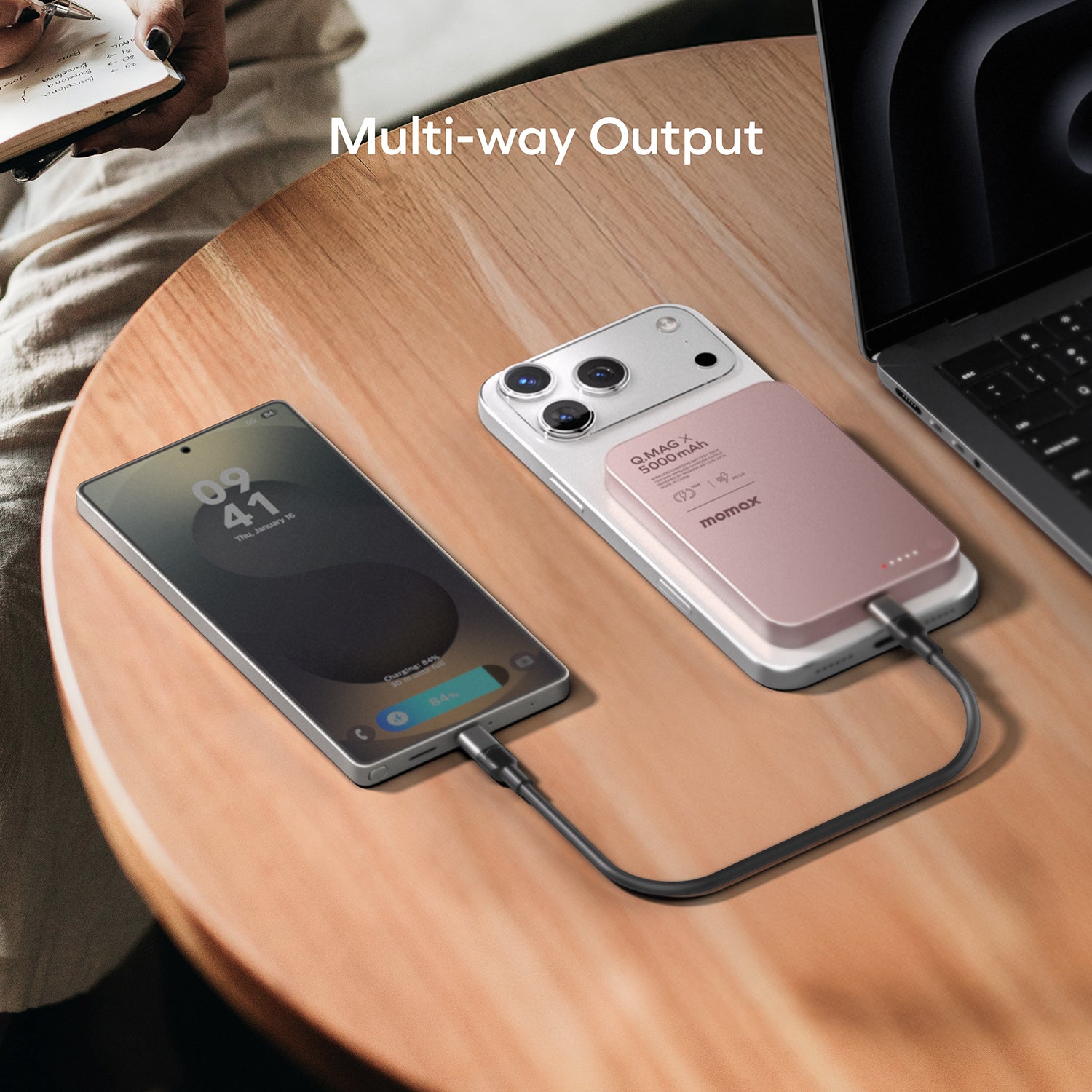 Q.Mag X Magnetic Wireless Power Bank 5000mAh - Gen 2