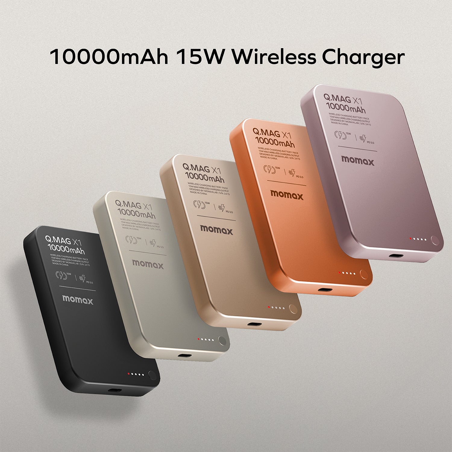 Q.Mag X1 10000mAh 超薄磁吸流動電源 - 第二代 (CCC 認證)