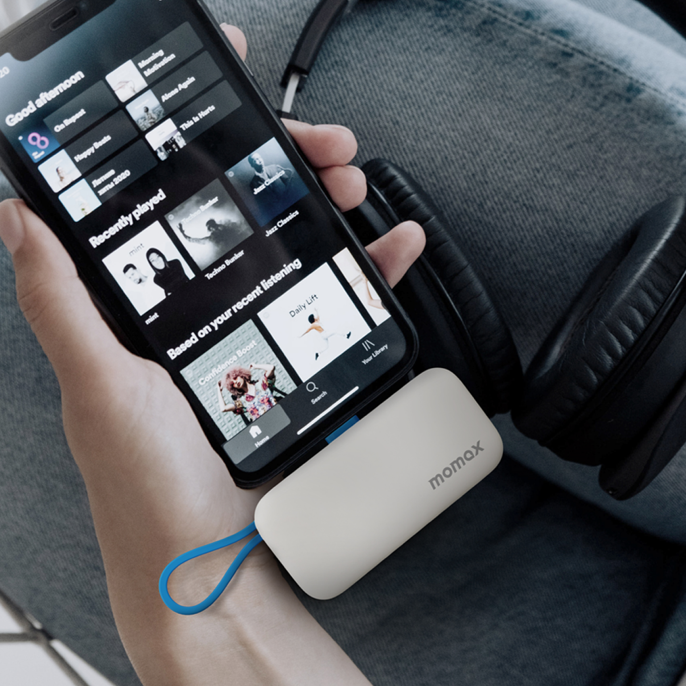 1-Power Mini 5000mAh 内置可折叠USB-C移動電源 (CCC 認證)