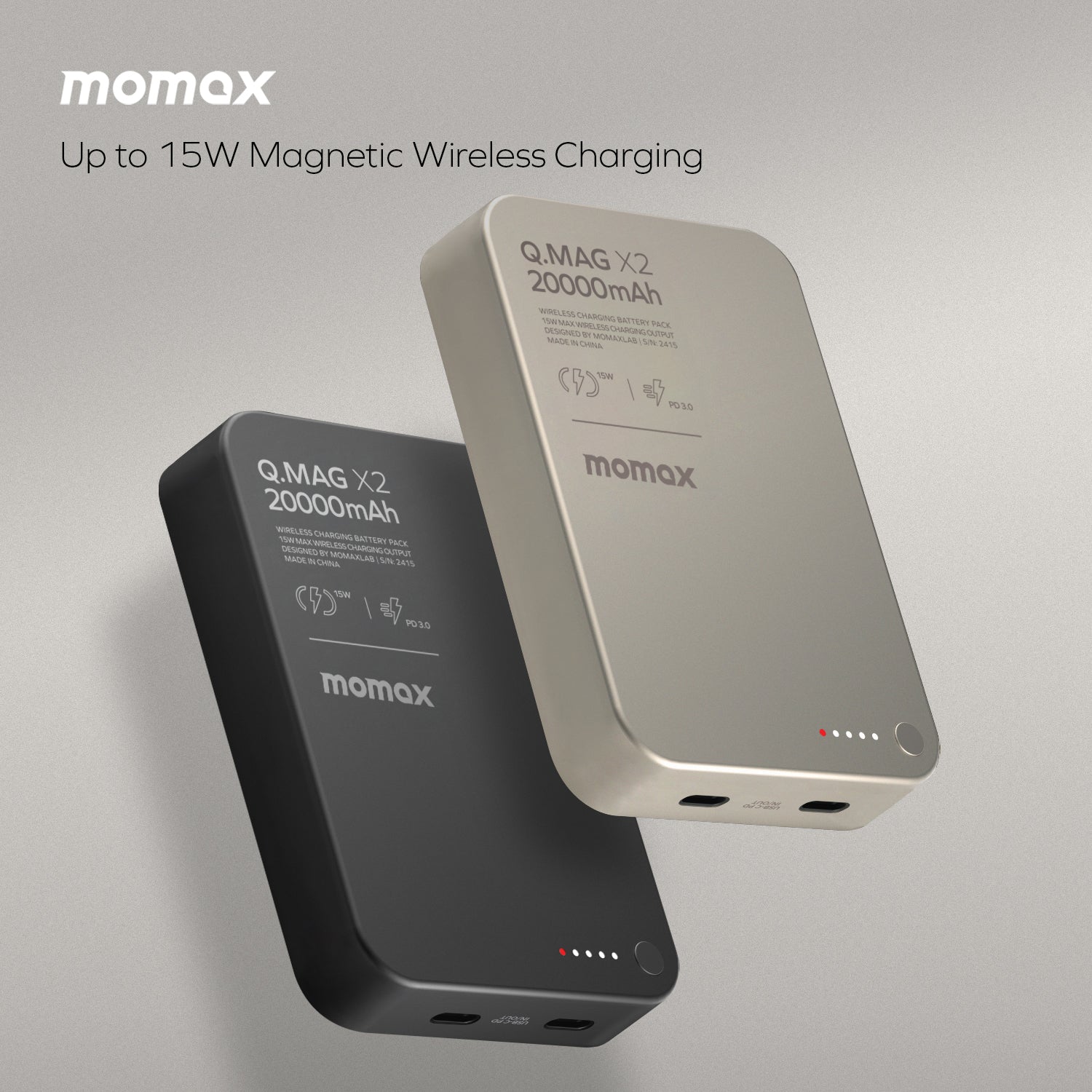 Q.MAG X2 20000mAh超薄磁吸流動電源 - 第二代