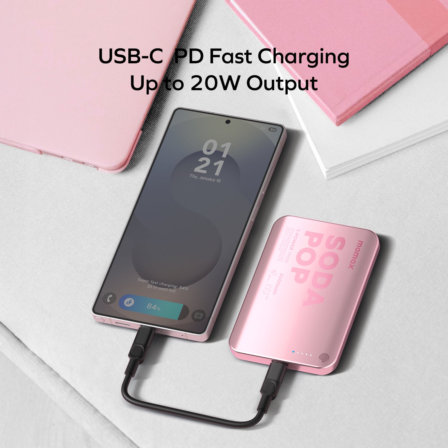 1-Power Pass 5000mAh 磁吸流動電源 (CCC 認證)