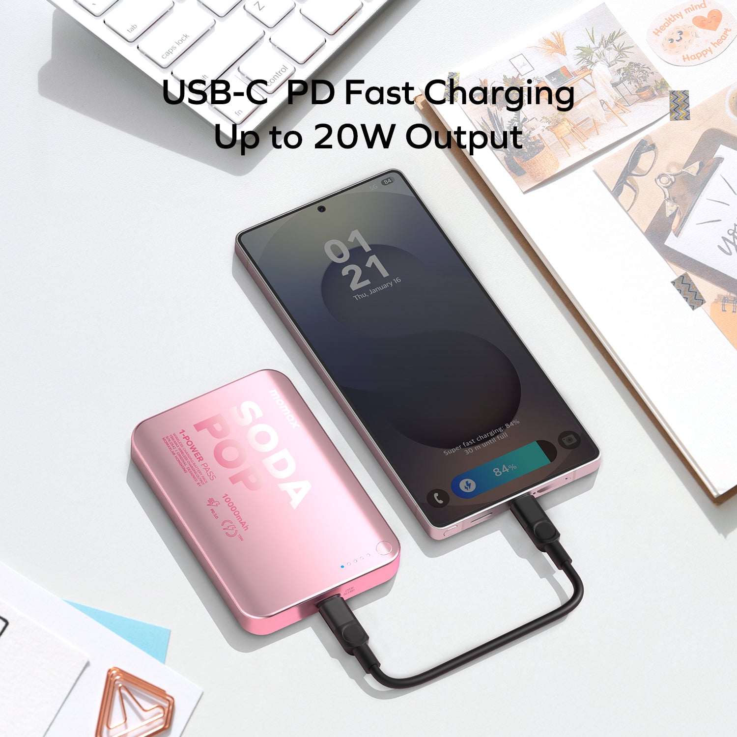1-Power Pass 10000mAh 磁吸流動電源 (CCC 認證)
