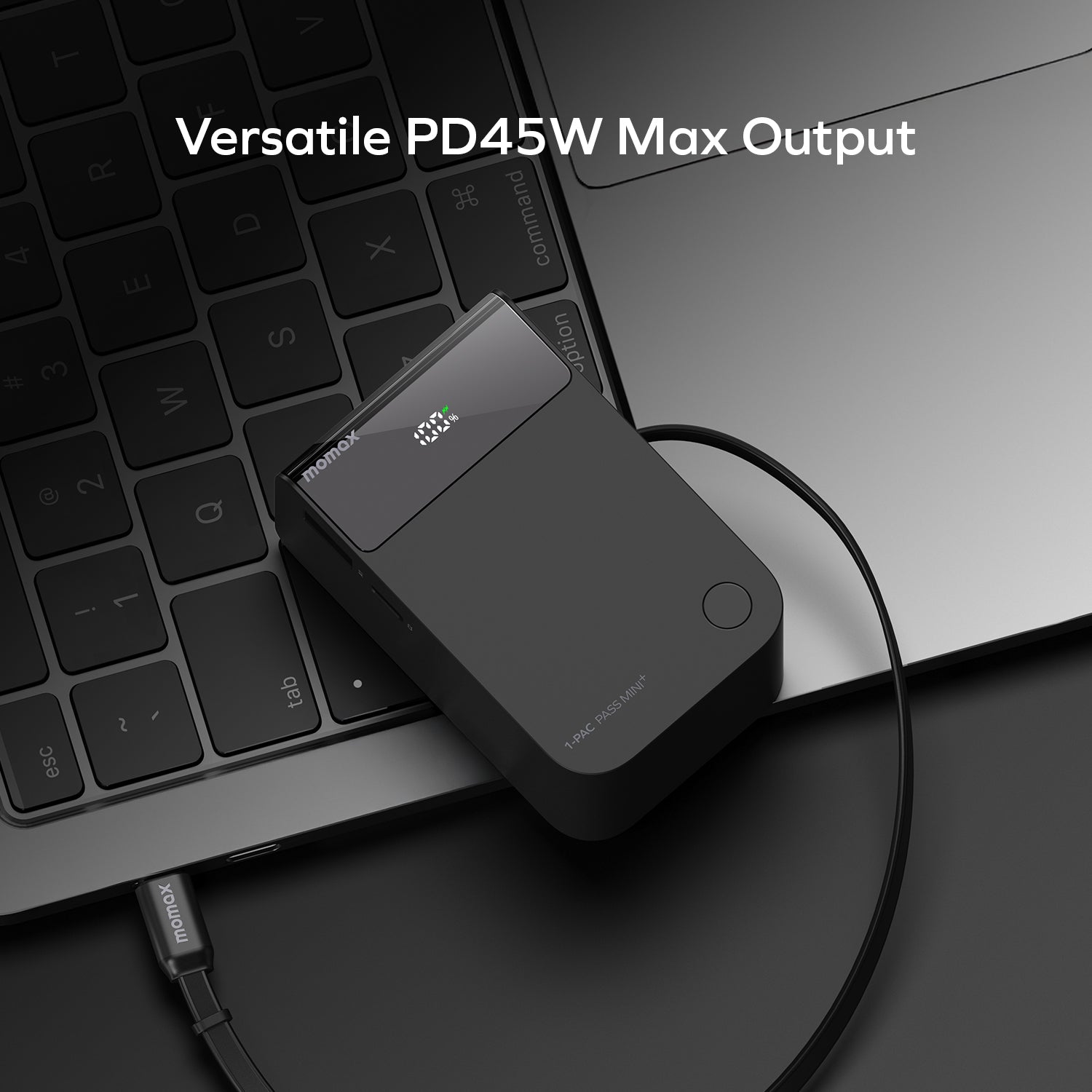 1-Pac Pass Mini⁺ 10000mAh 2 合 1 內建伸縮充電線移動電源 (CCC 認證)