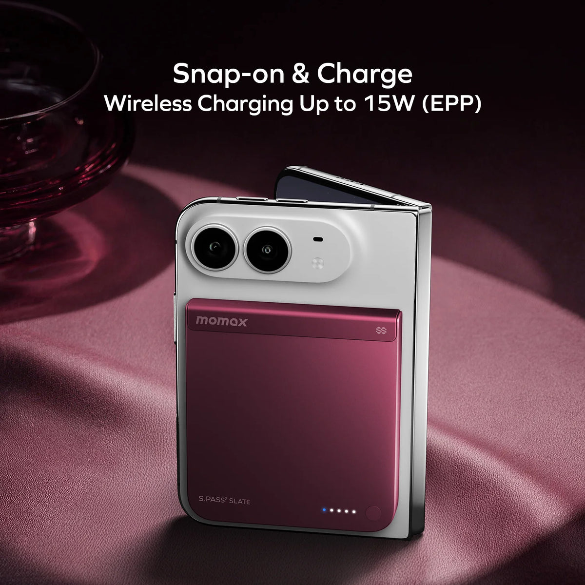 1-Power S.Pass² Slate 5000mAh 半固態磁吸流動電源 (iPhone Duo專屬,新國標認證) (預計11月開始出貨)