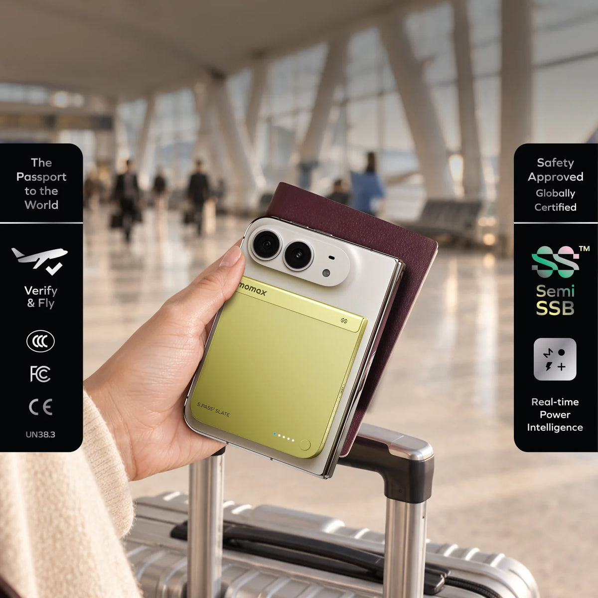 1-Power S.Pass² Slate 5000mAh 半固態磁吸流動電源 (iPhone Duo專屬,新國標認證) (預計11月開始出貨)