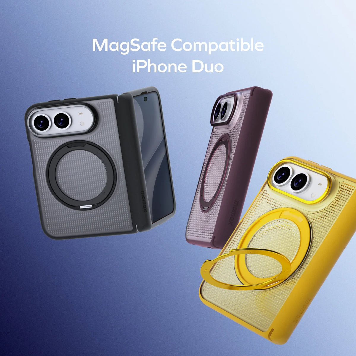 Sōma Crystal 冰立方磁吸 360° 旋轉支架保護殼 iPhone Duo