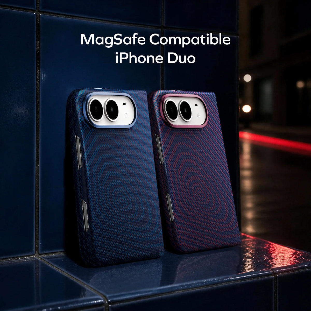 Sōma Carbon – City Wave Aramid Magnetic Case iPhone Duo | Pre-Order Shipment in early November