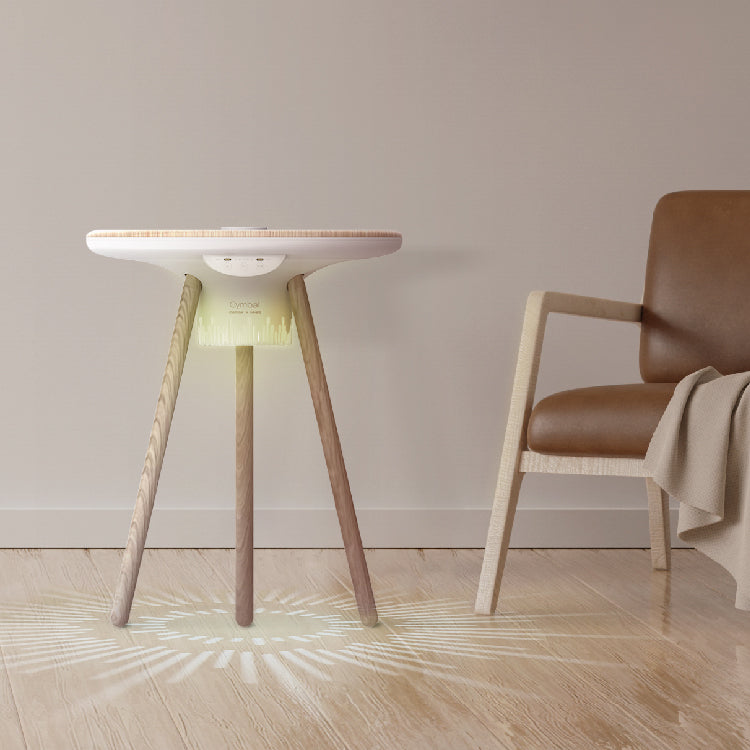 Cymbal Wireless Charging Table with Built-In Ambience Light and Speaker