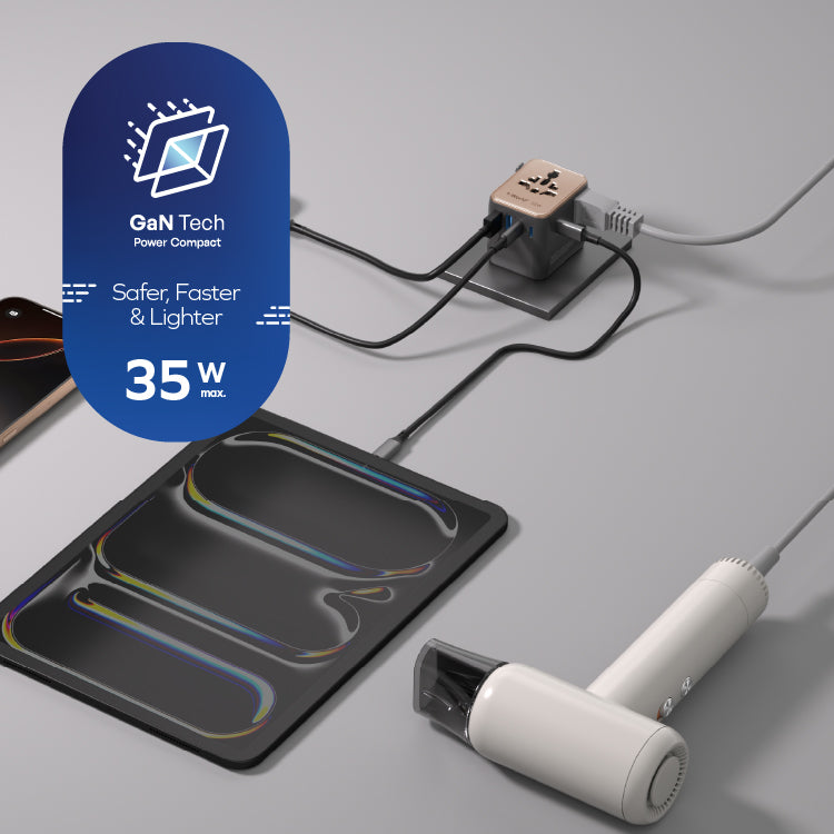 1-World² 35W 五接口旅行充電插座