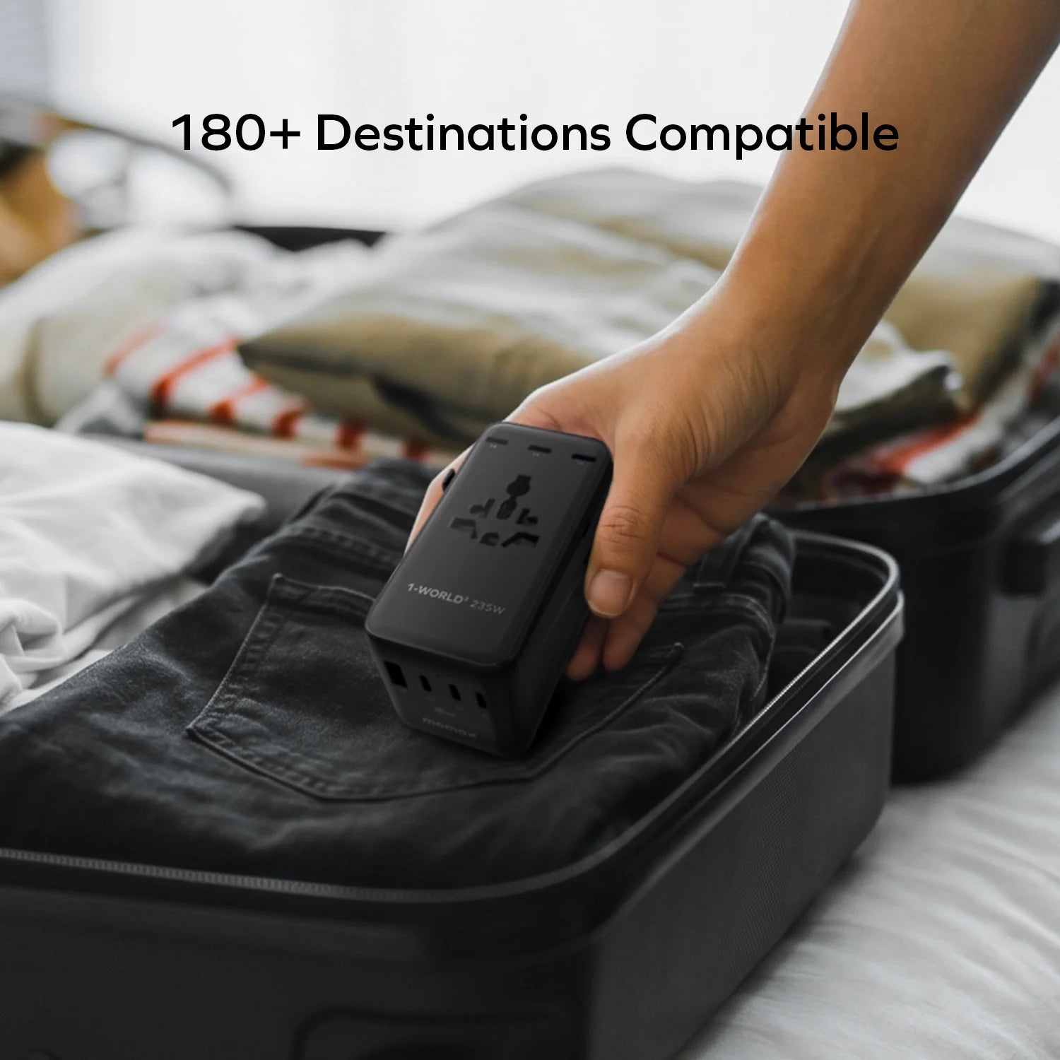 1-World² 235W Dreamer 235 七接口雙 AC 旅行充電插座
