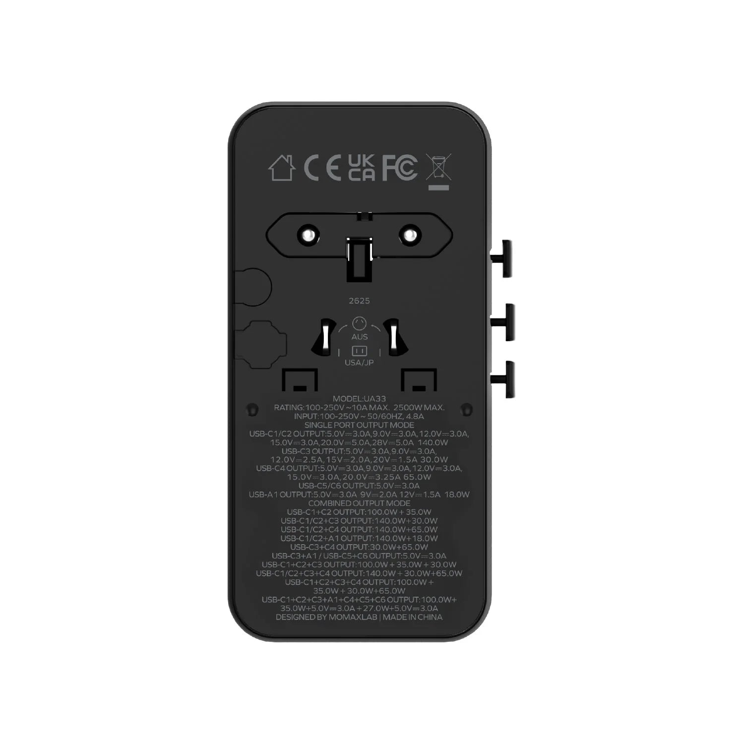 1-World² 235W Dreamer 235 七接口雙 AC 旅行充電插座