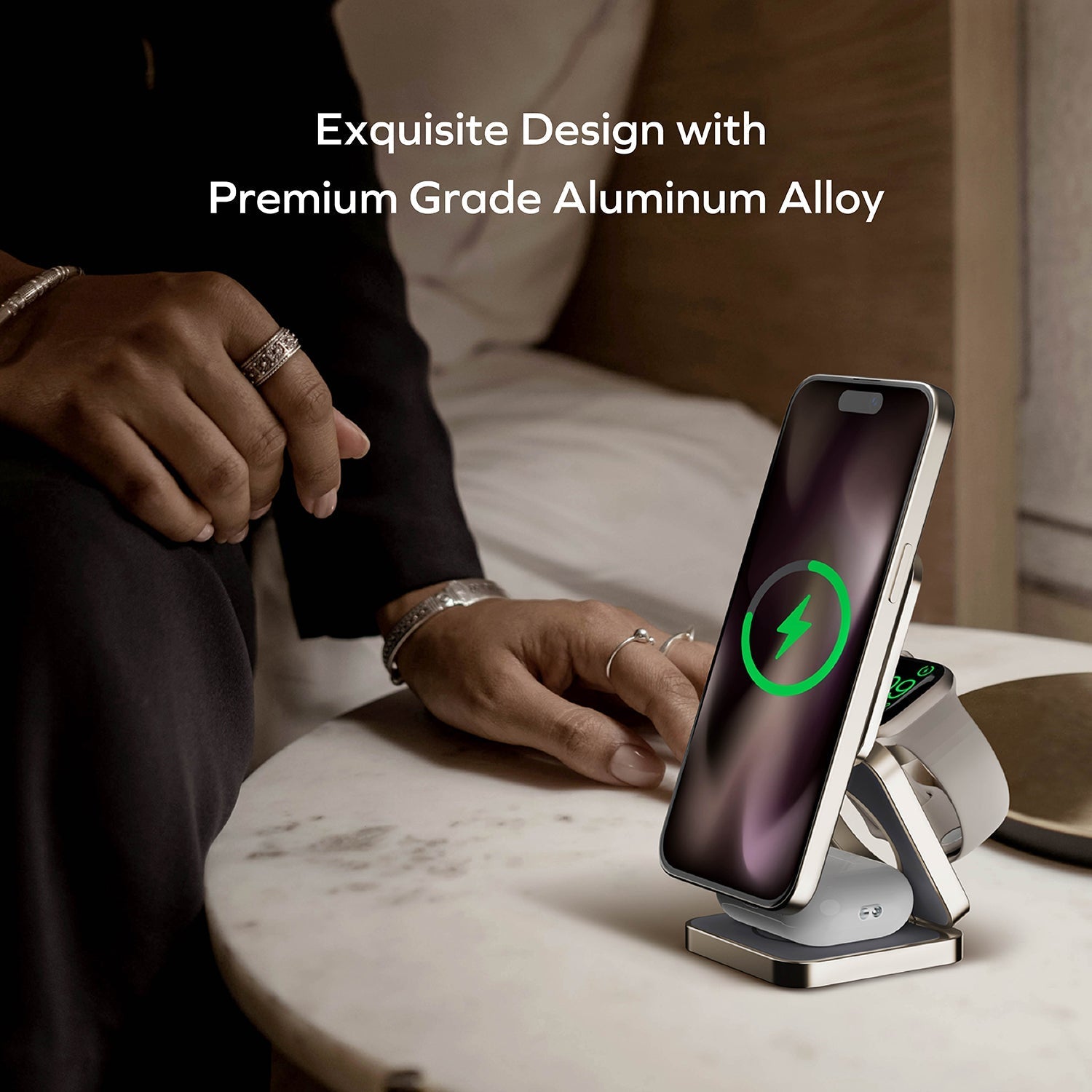 Q2.Mag Go 25W Qi2 三合一磁吸無線充電支架