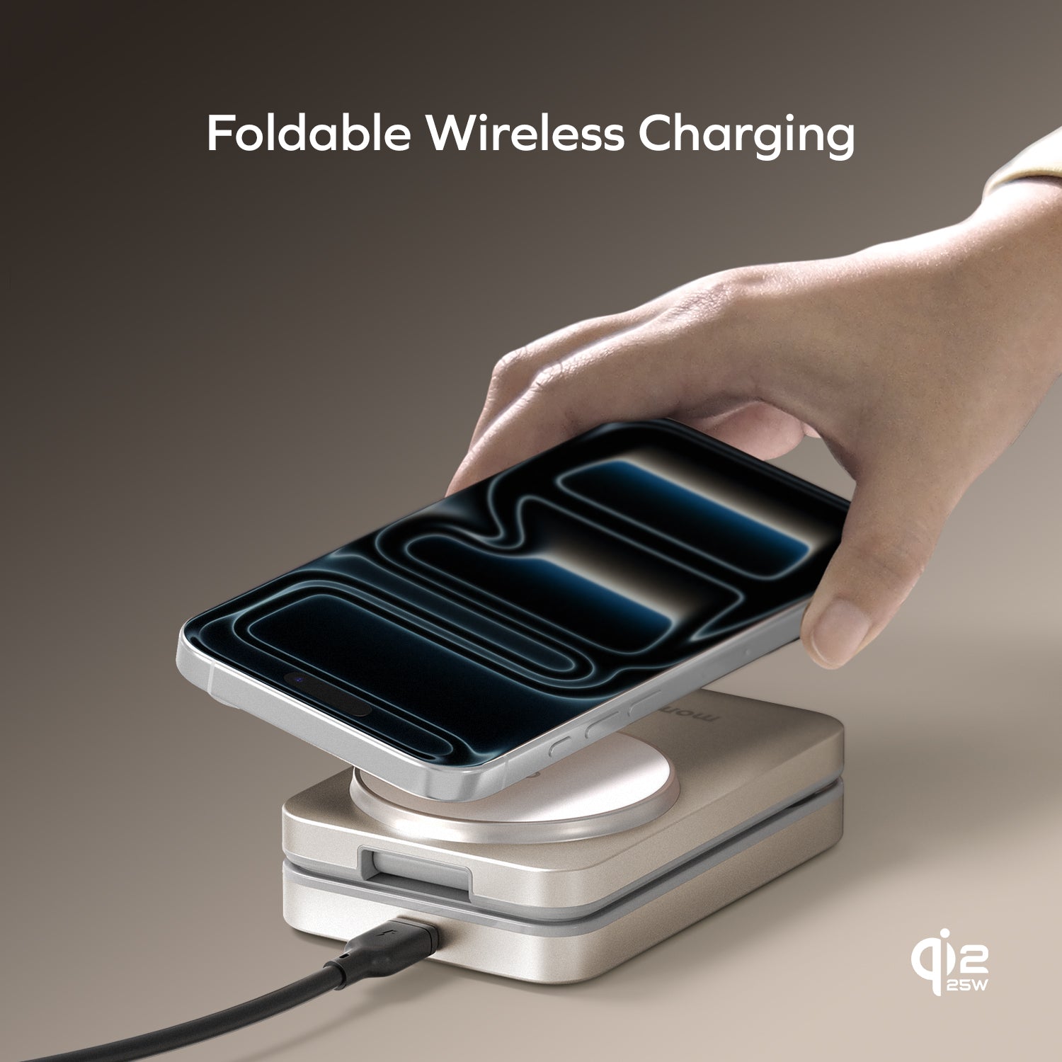 1-Charge Q.Port²
 折疊 Qi2.2 三合一無線充電支架