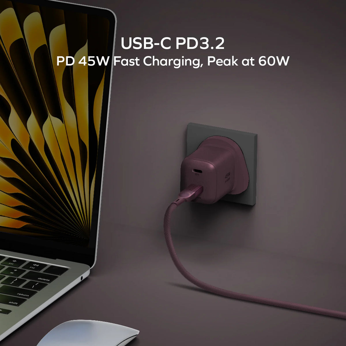 1-Charge 45W 2-Port GaN Charger (PD 3.2)