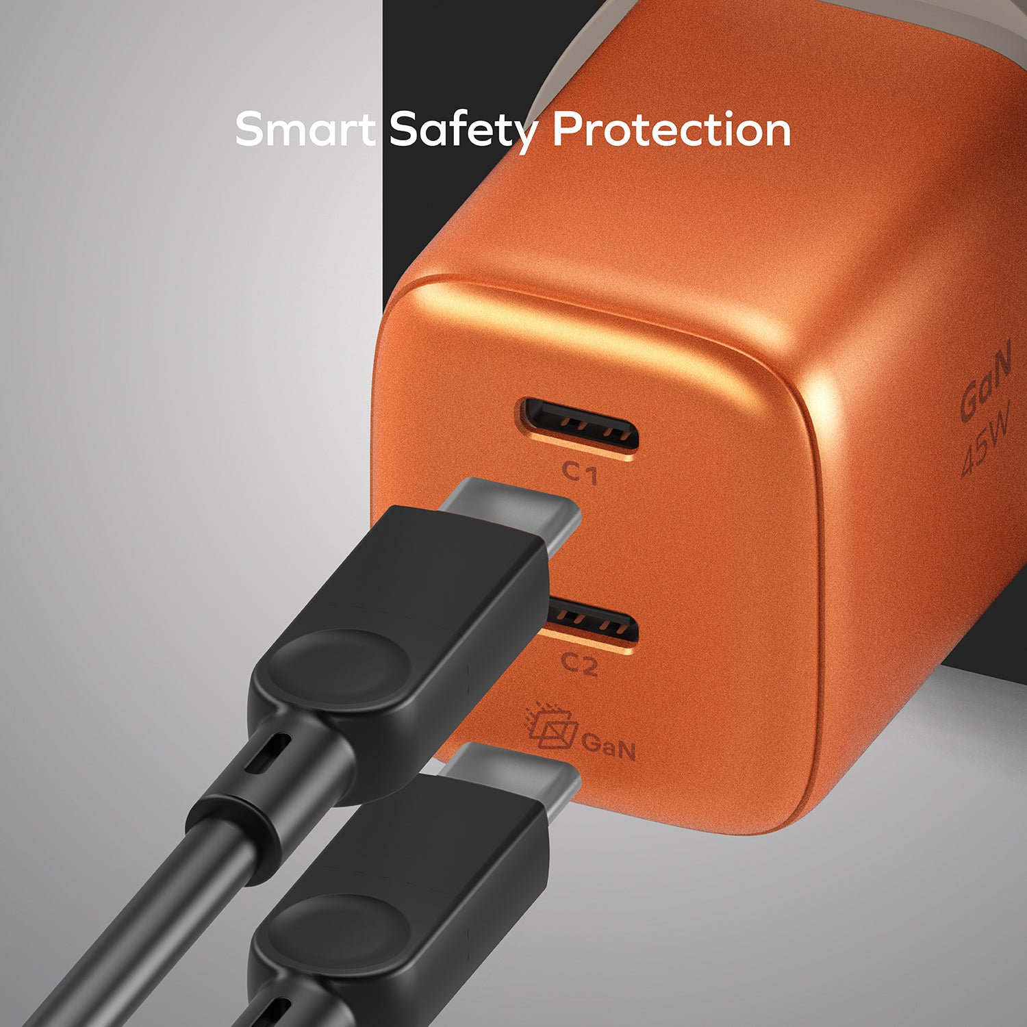 1-Charge 45W 雙輸出 GaN 充電器