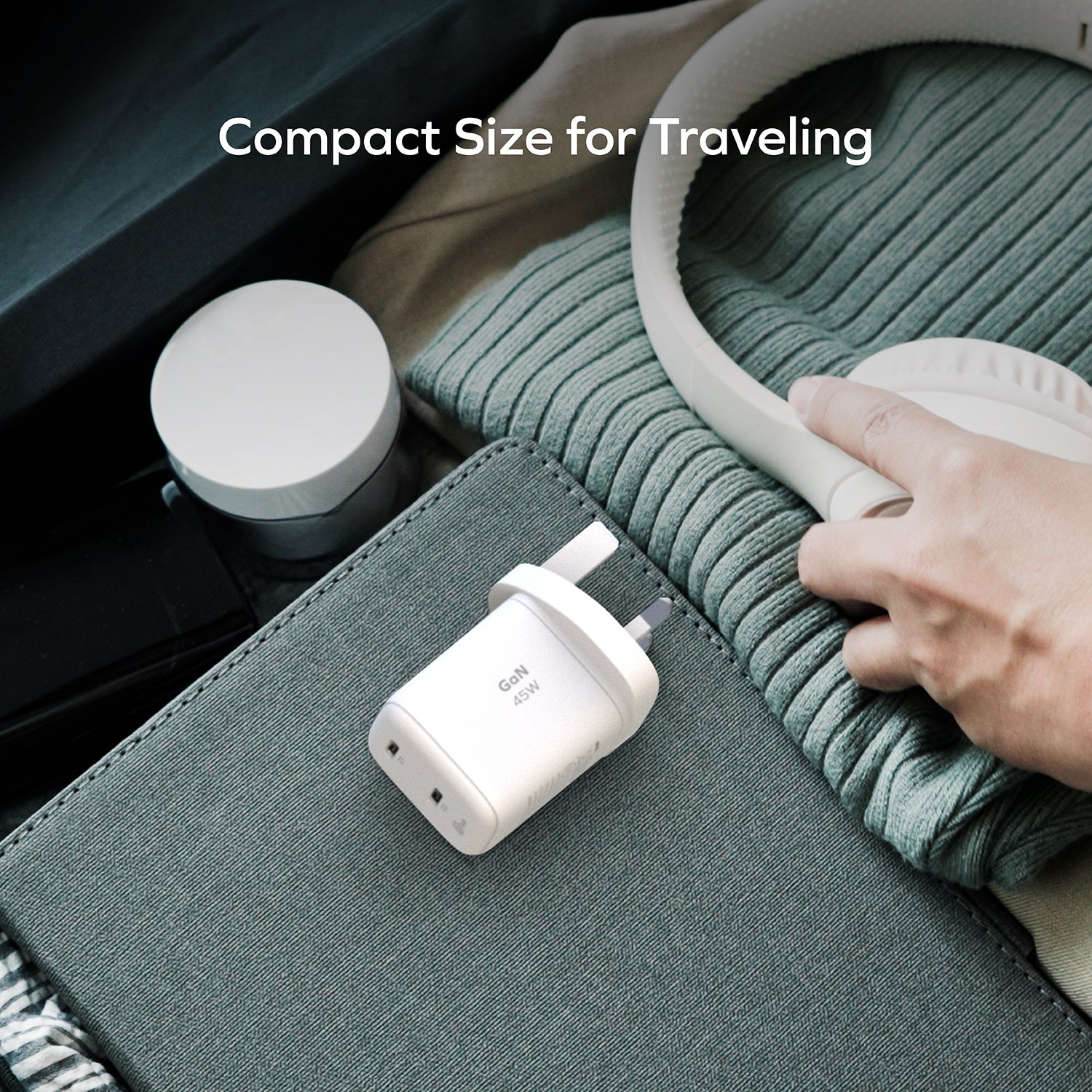 1-Charge 45W 雙輸出 GaN 充電器