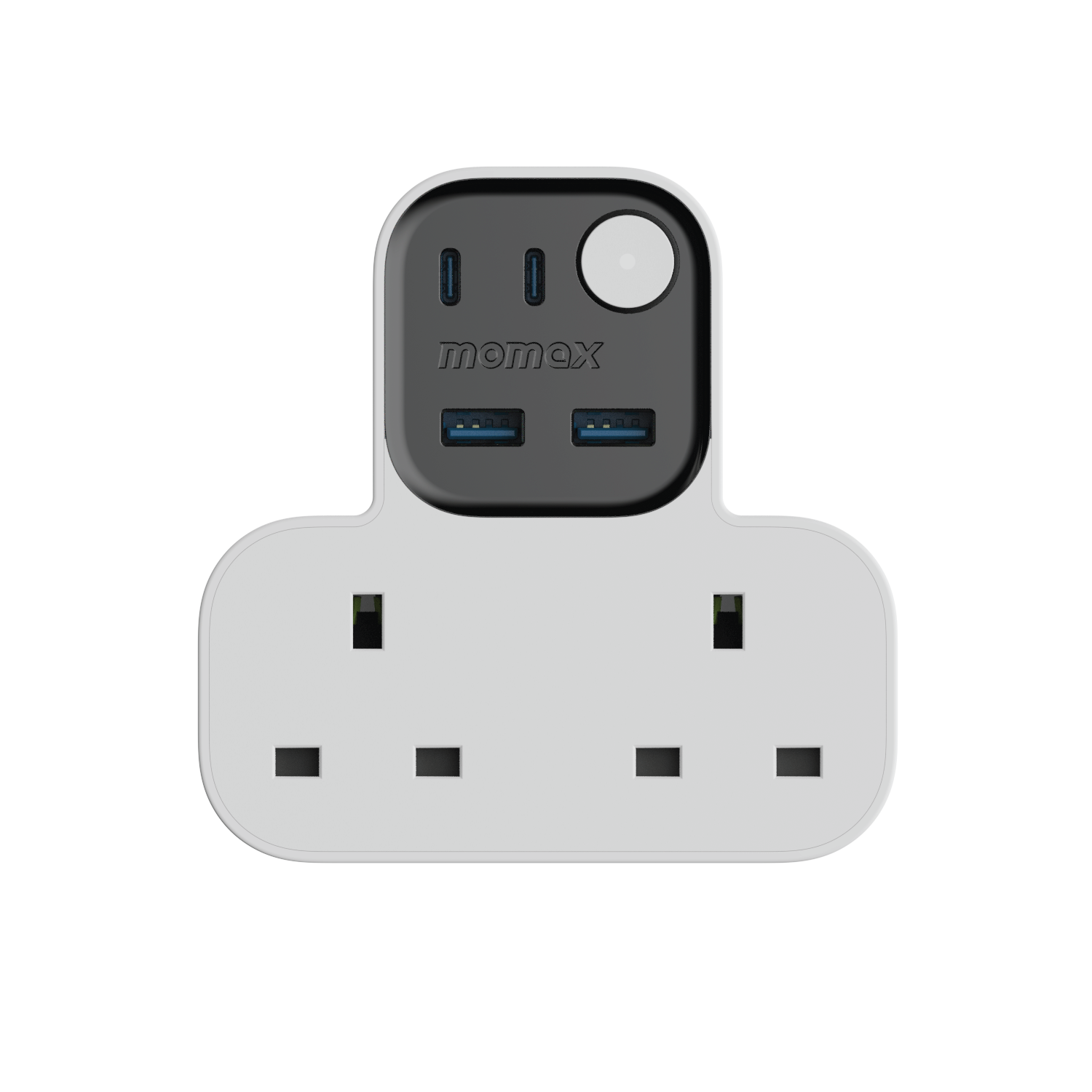 1-Charge Work Flow T-shaped Extension 2 Socket with USB