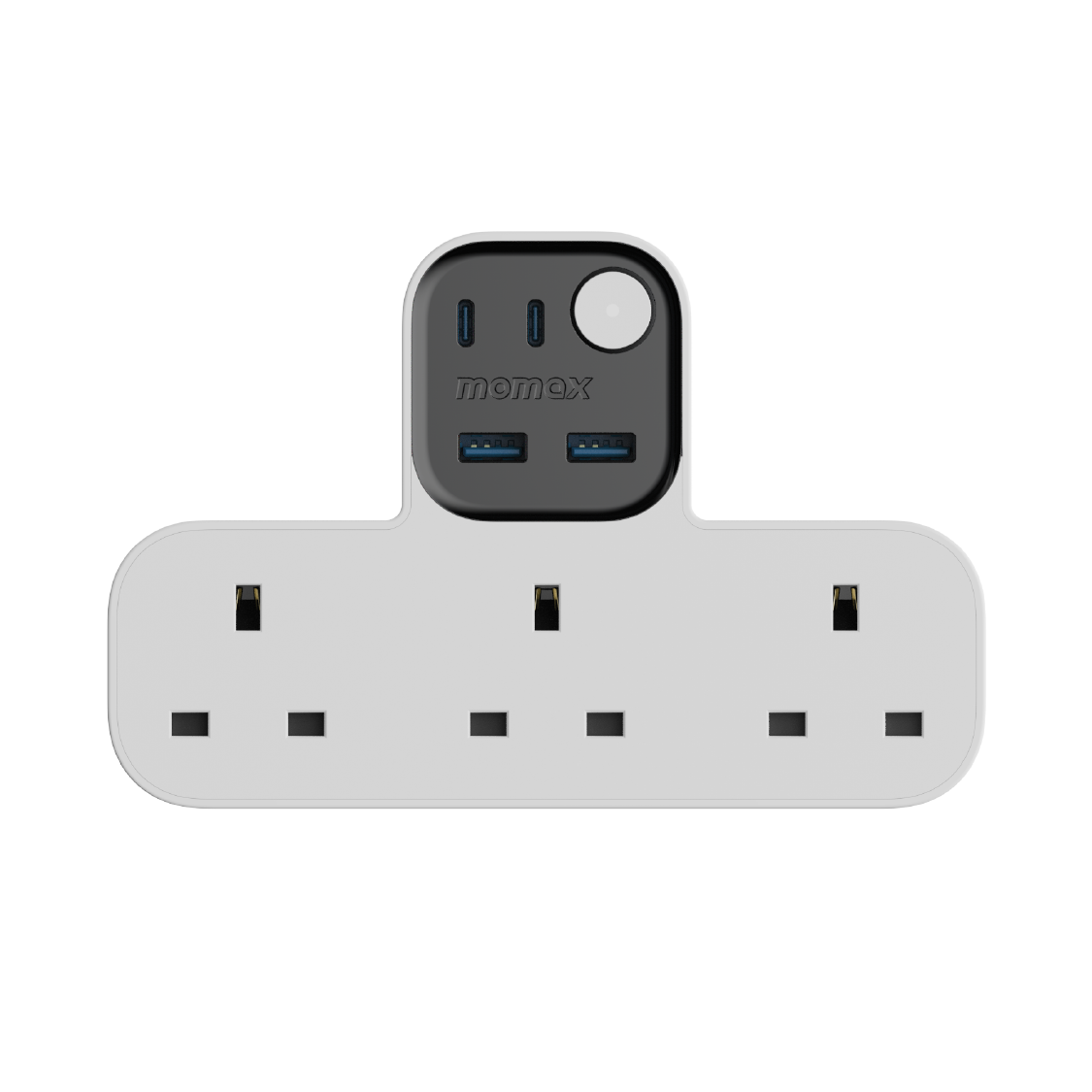 1-Charge Work Flow T-shaped Extension 3 Outlet with USB