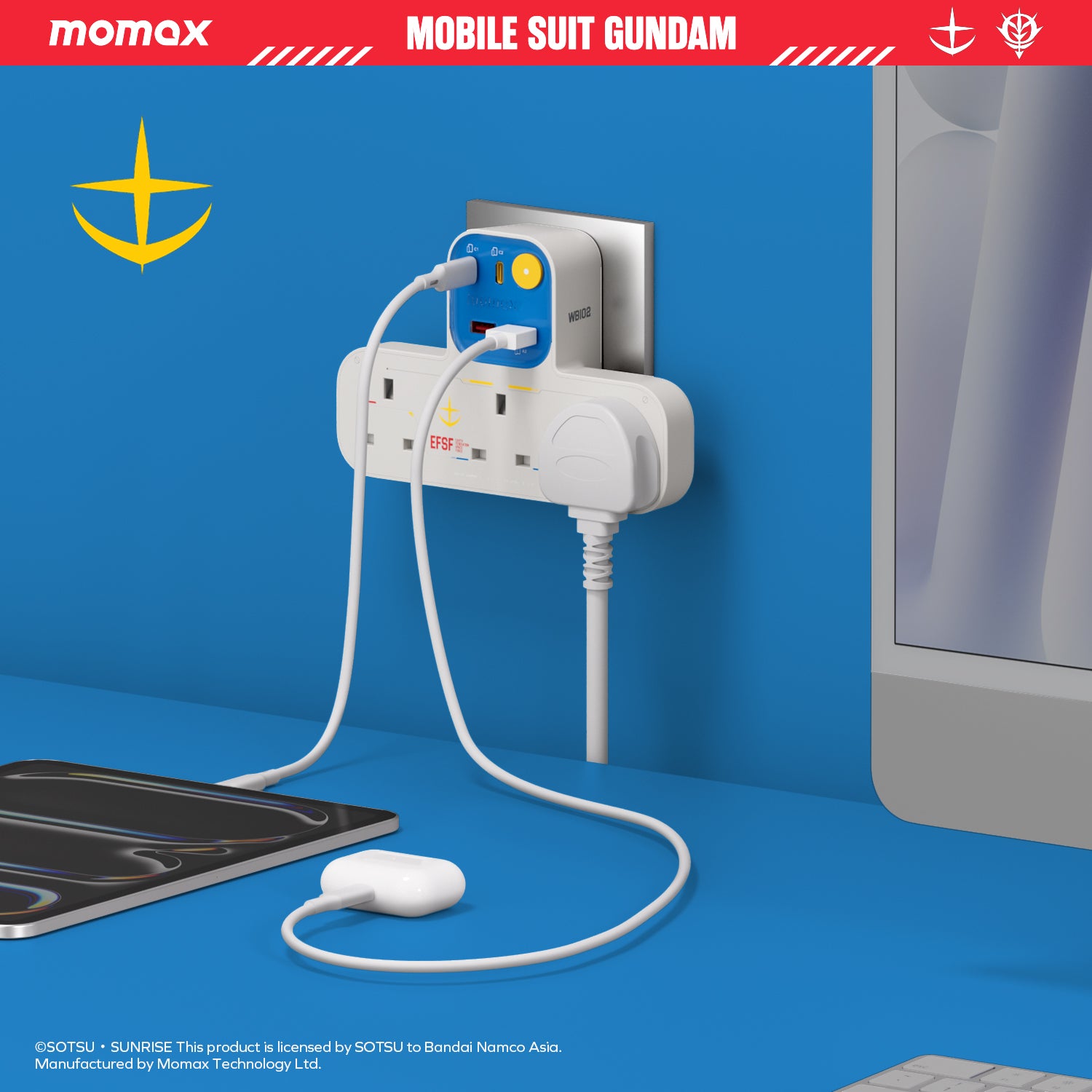 1-Charge Work Flow USB + 3口T型插座
