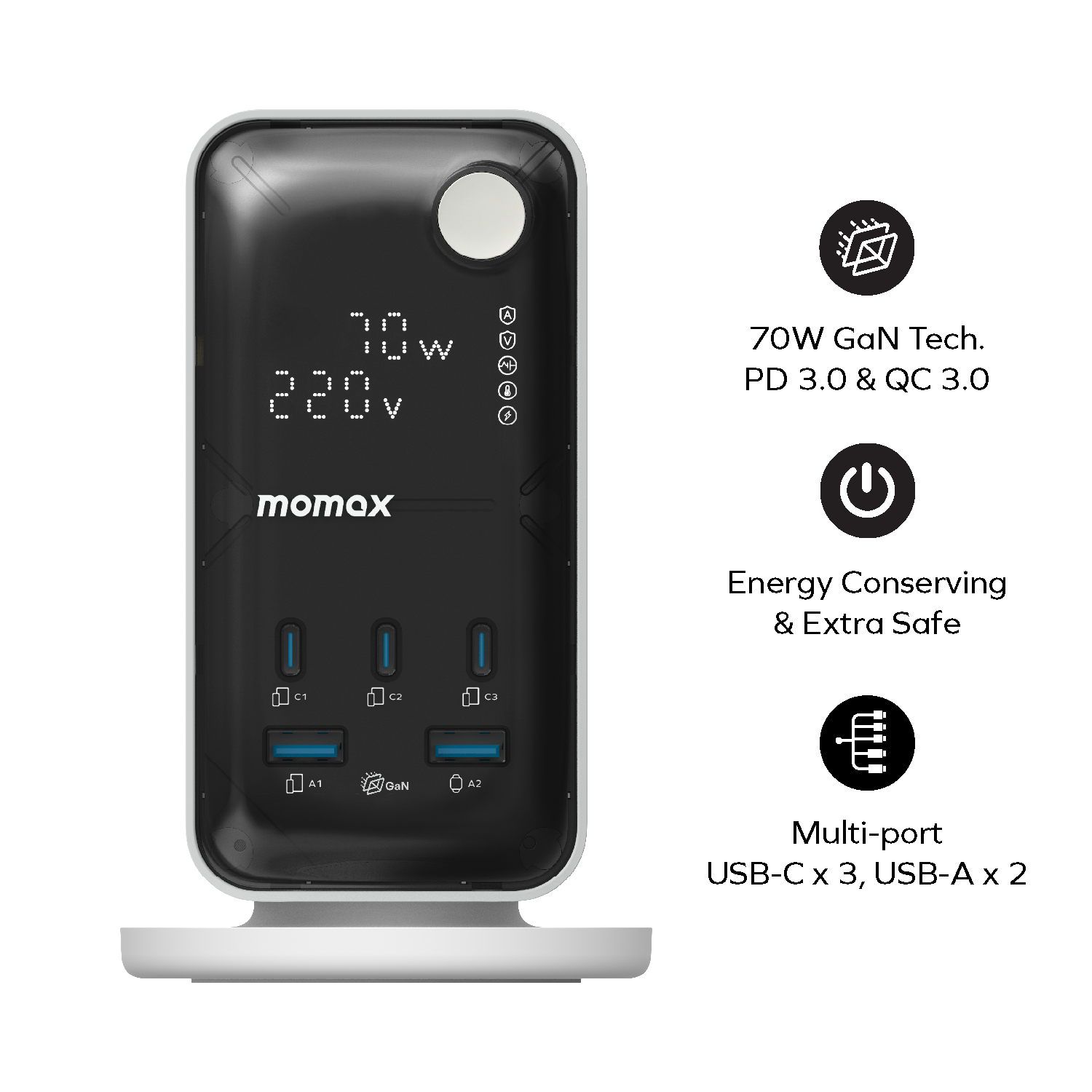 1-Charge Work Flow
70W 2A3C 6 位數顯拖板