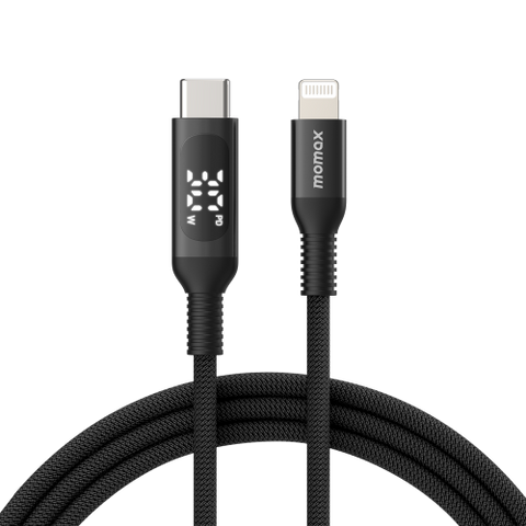 Momax Elitelink USB-C to Lightning PD 30W LED尼龍編織充電線 (1.2米)