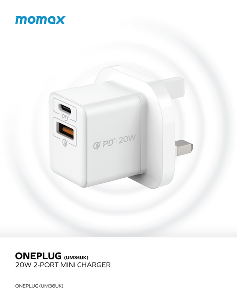 Momax ONEPLUG 雙輸出快速充電器