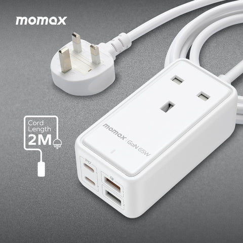 Momax ONEPLUG GaN 65W 1位AC延長線