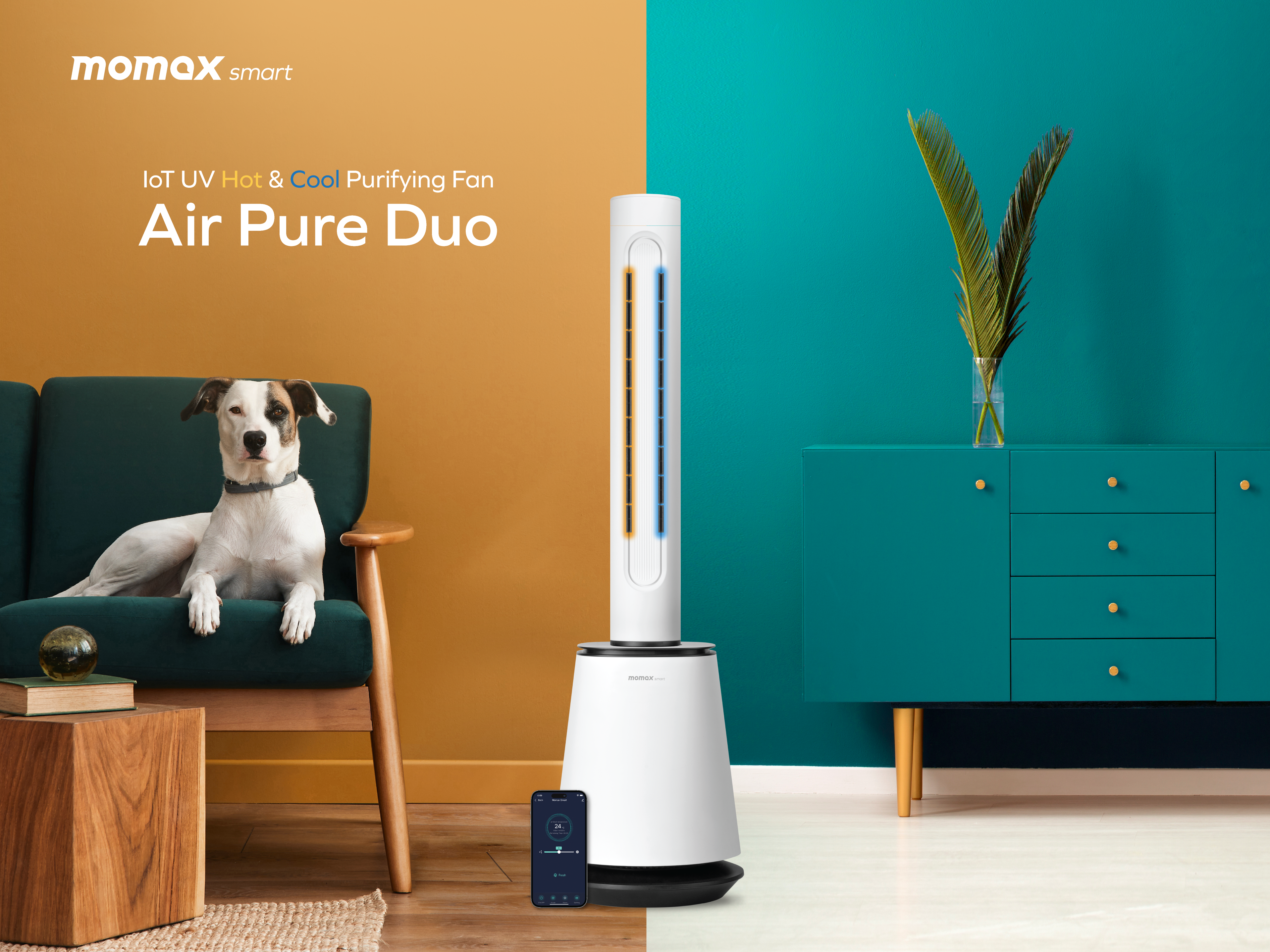 Air Pure Duo IoT 紫外線冷暖淨化風扇 (英規)