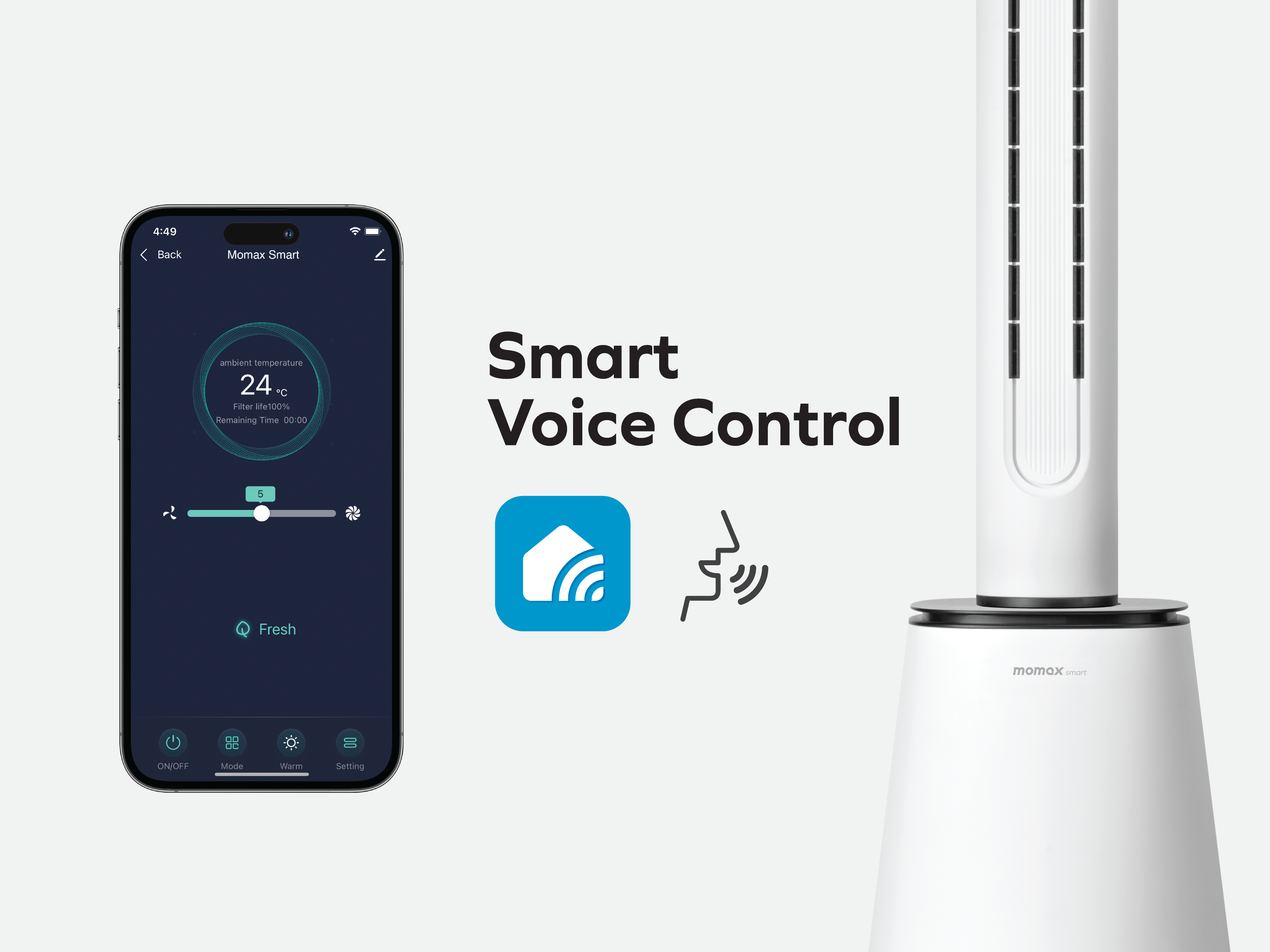 Air Pure Duo IoT 紫外線冷暖淨化風扇 (英規)