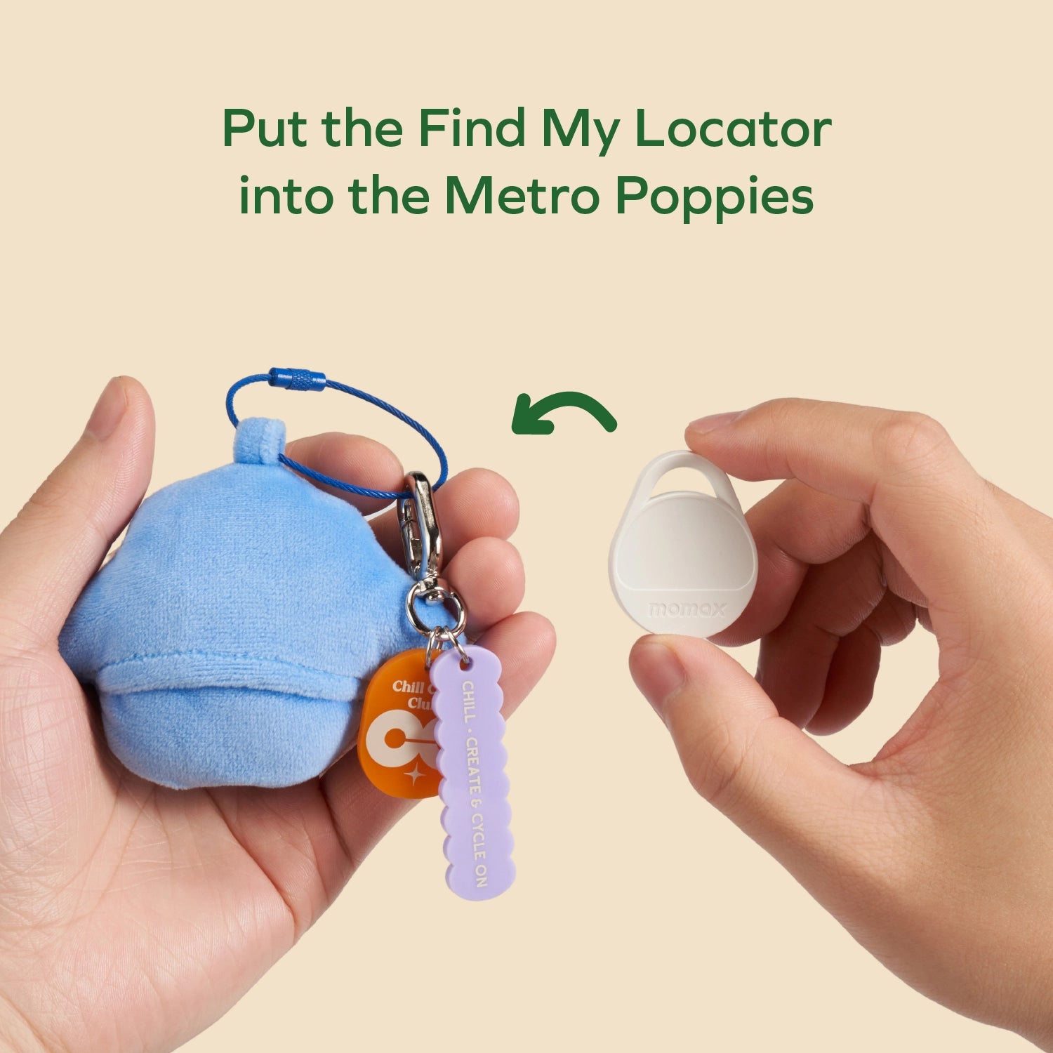 Metro Poppies x Pinpop  絨毛吊飾