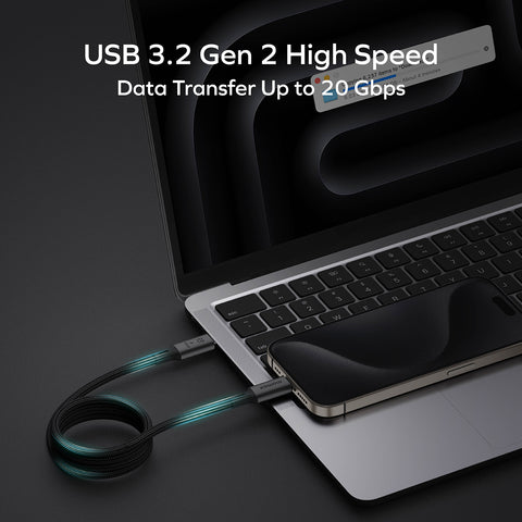 Mag.Link | 磁吸連接線 USB-C to USB-C USB 100W 3.2 Gen 2x2 (1M)