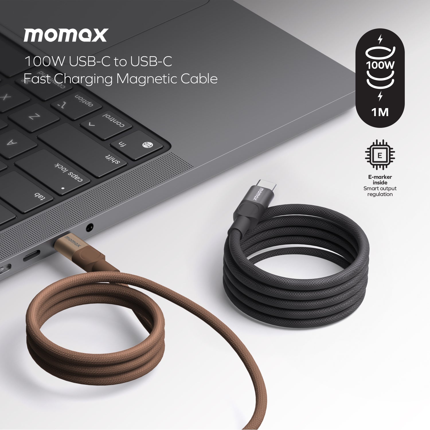 Mag.link 100W USB-C to USB-C 磁吸連接線