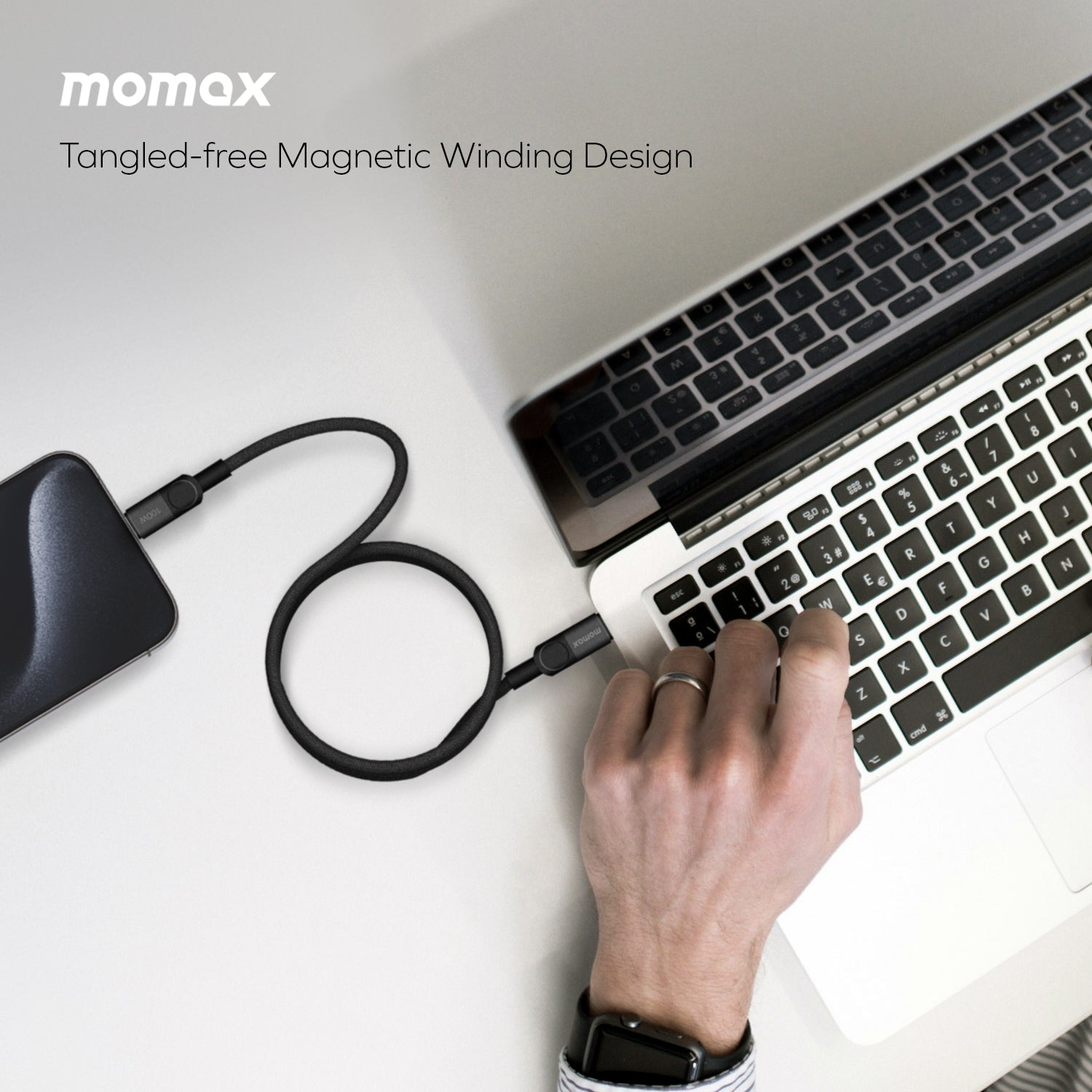 Mag.link 100W USB-C to USB-C 磁吸連接線
