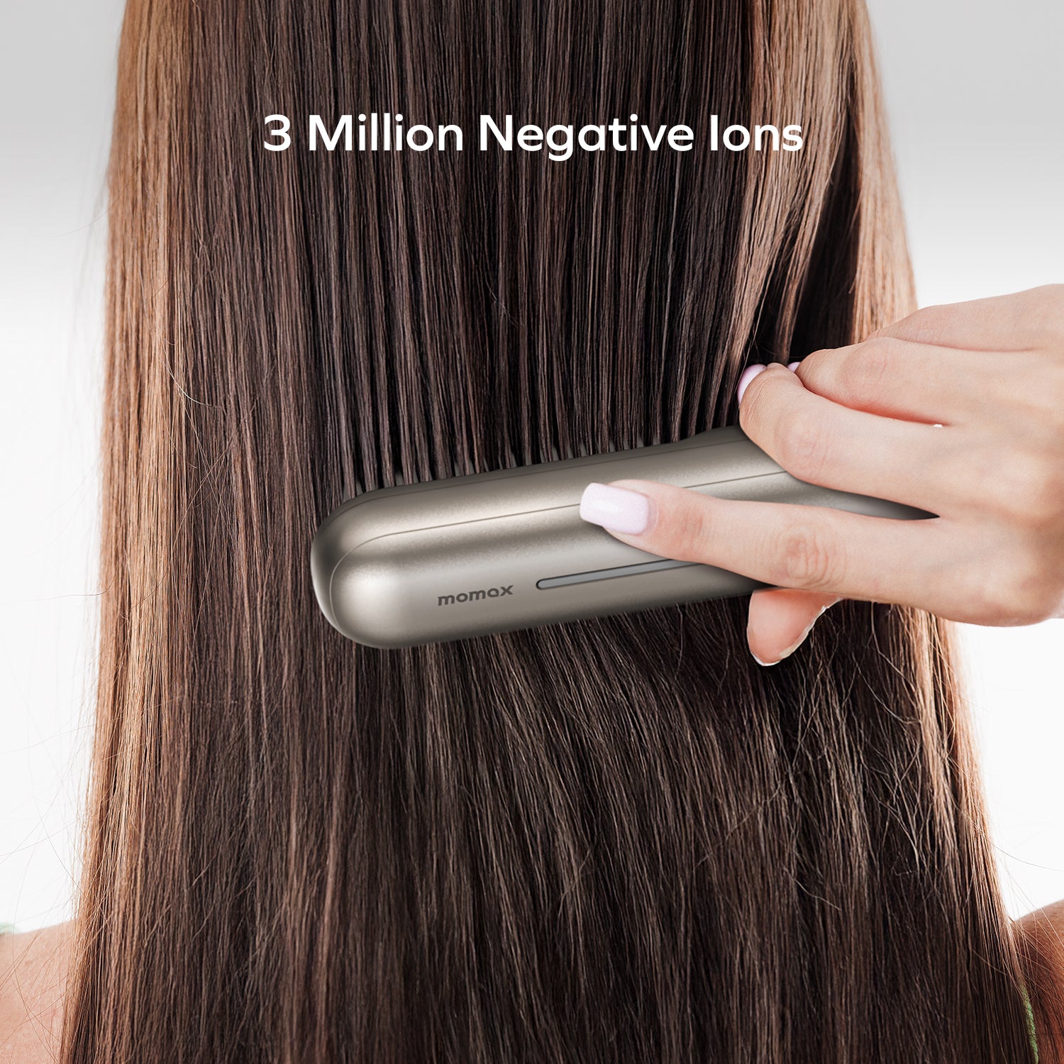 1-Care Sleek Travel Cordless Negative Ion Hair Straightening Brush