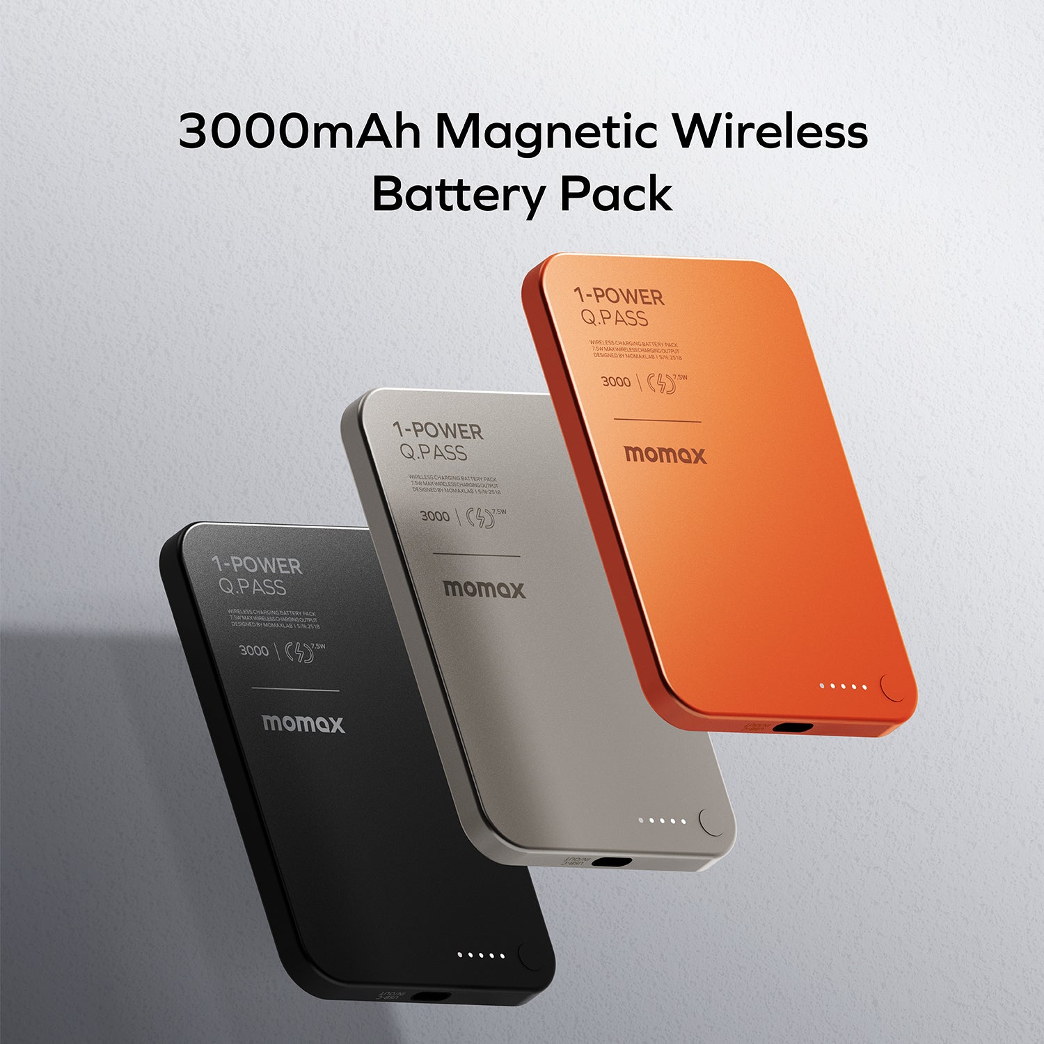 1-Power Q.Pass 3000mAh 磁吸流動電源 [新品預售 | 預計 10 月頭登場]