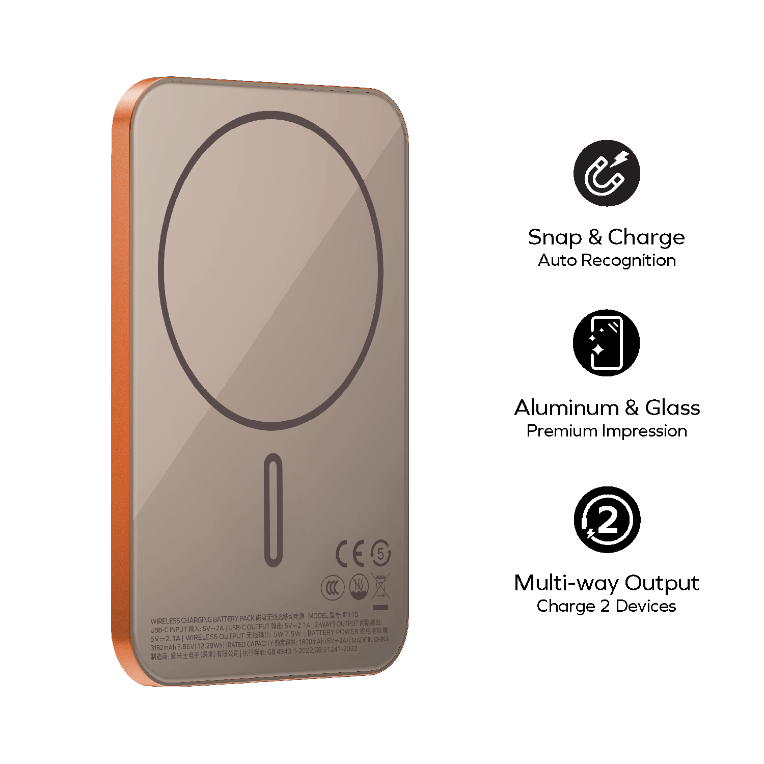 1-Power Q.Pass 3000mAh 磁吸流動電源 [新品預售 | 預計 10 月頭登場]