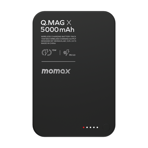 Q.Mag X 5000mAh 超薄磁吸流動電源 [新品預售 | 預計5月到貨]