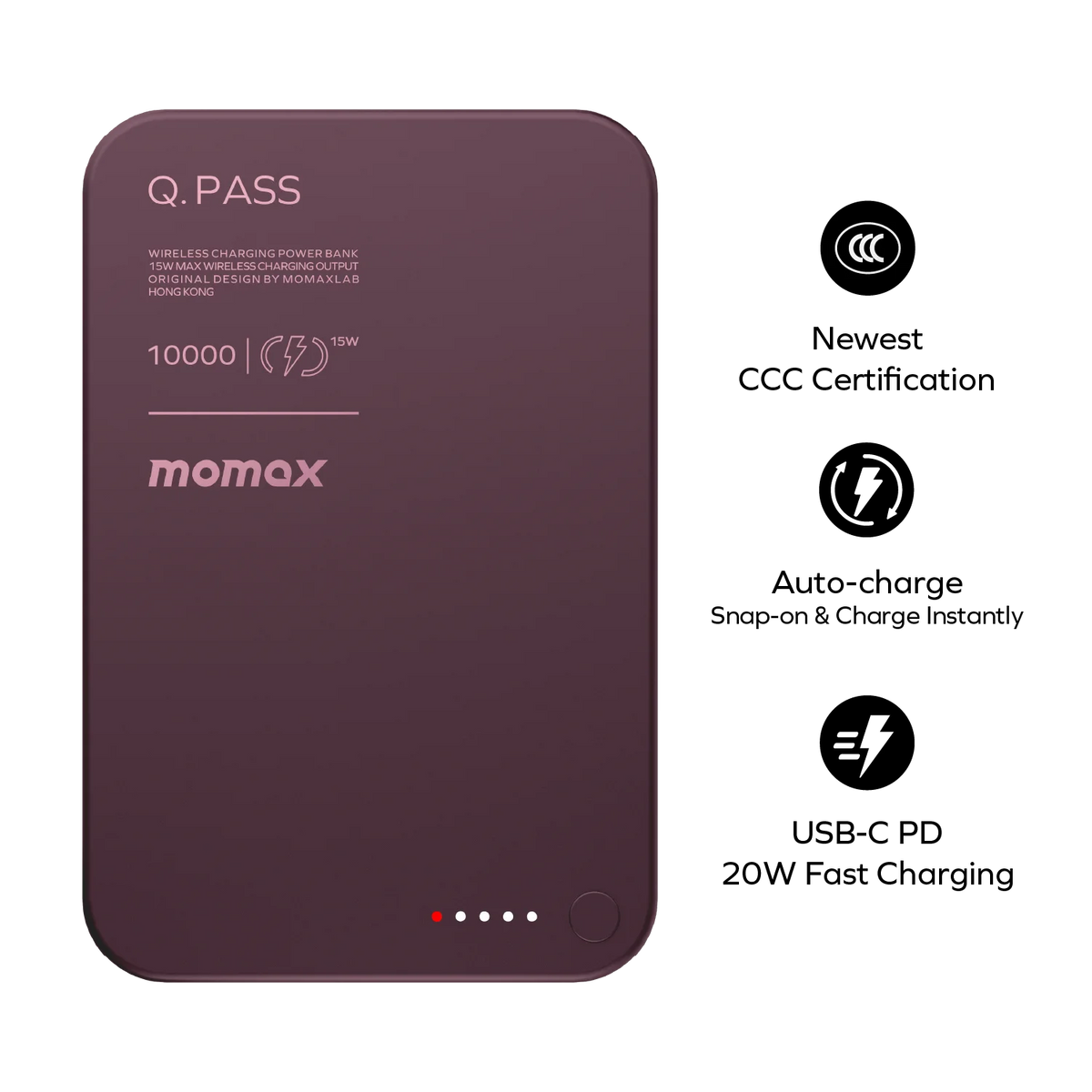 1-Power Q.Pass 10000mAh 磁吸流動電源
