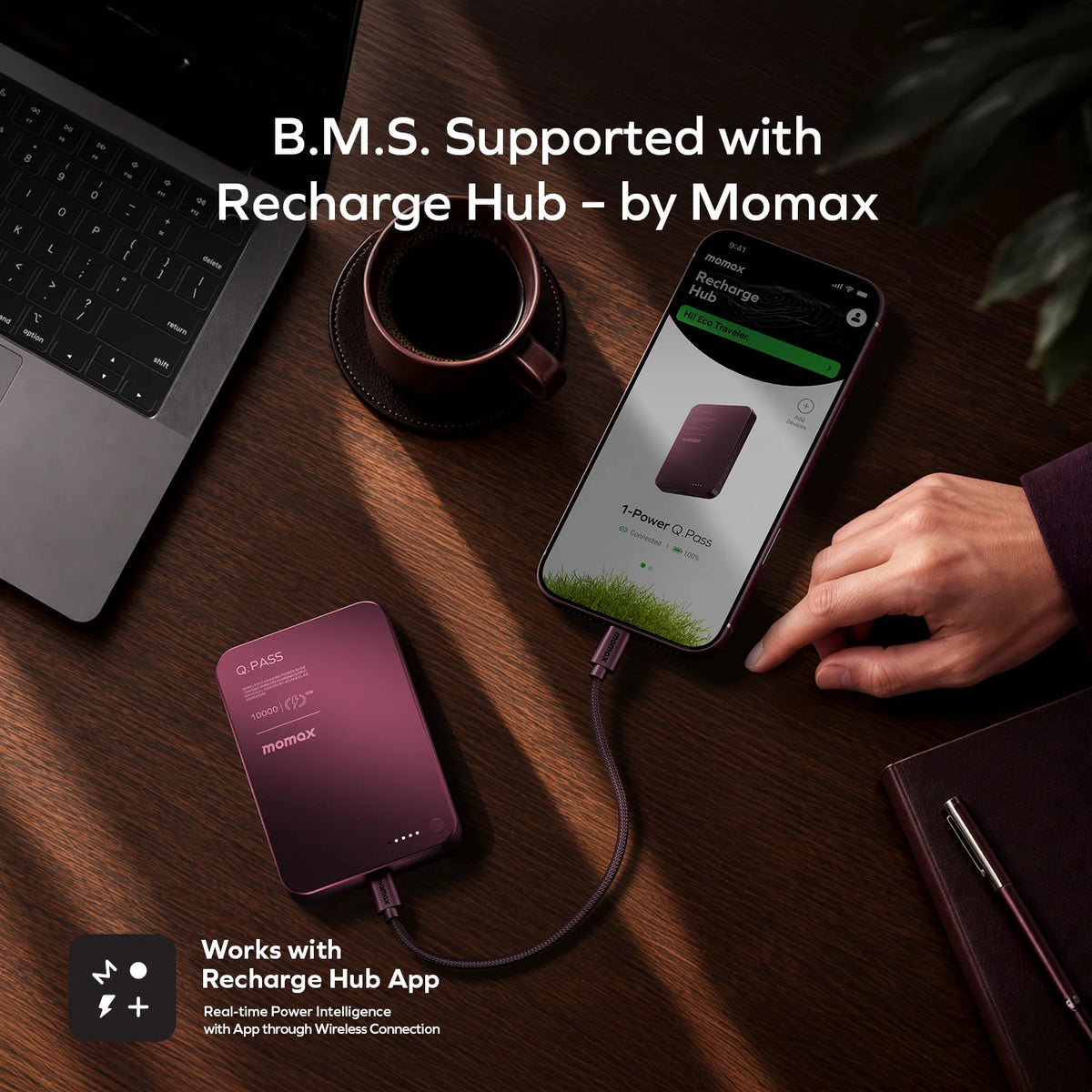 1-Power Q.Pass 10000mAh 磁吸流動電源